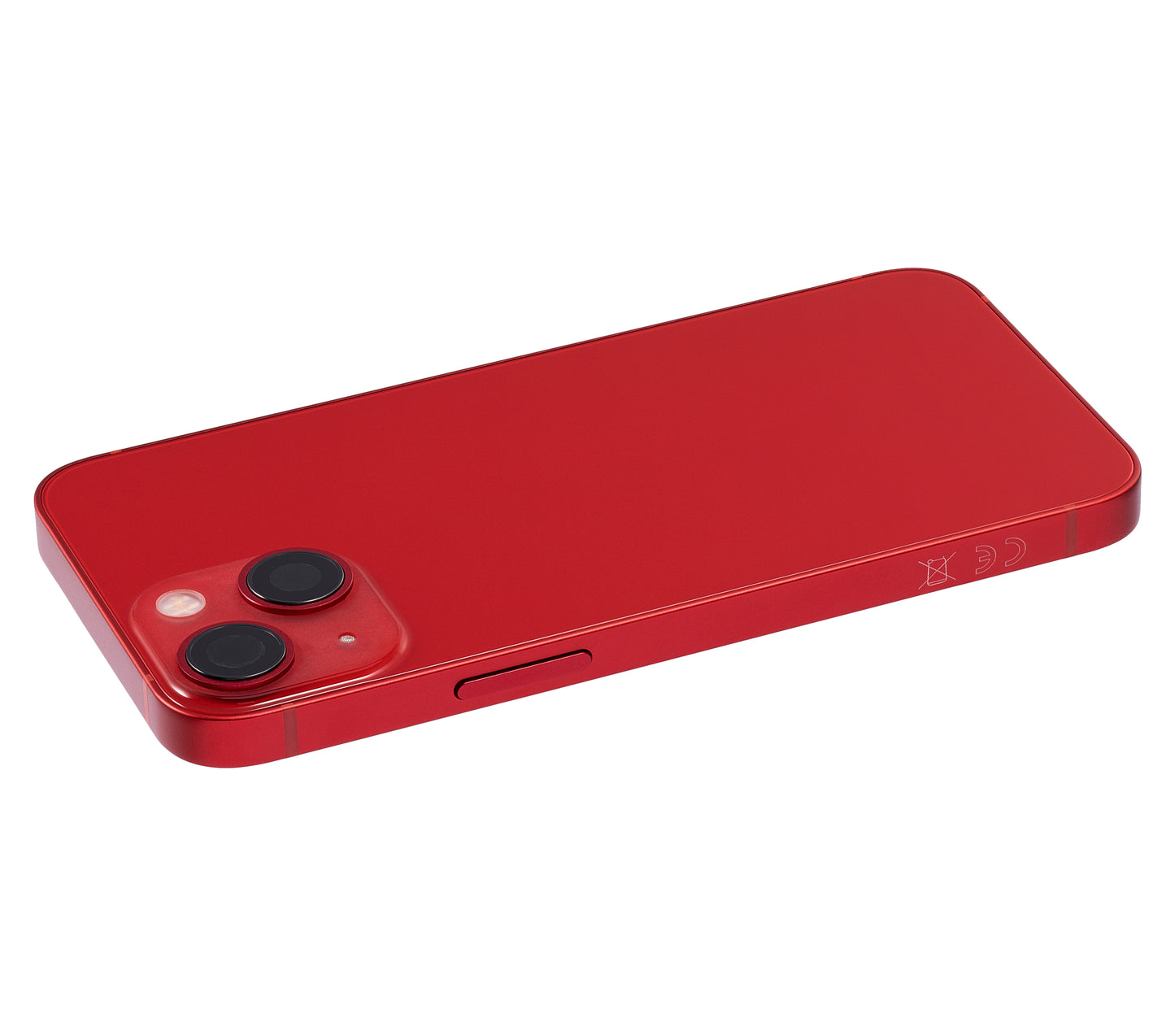 Back Housing W/ Small Parts For iPhone 13 Mini (EU / Global Version) (Aftermarket Plus) (Red)