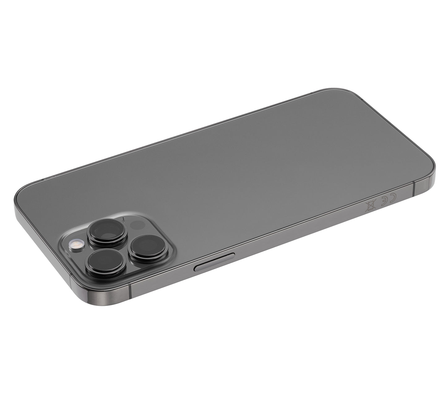 Back Housing W/ Small Parts For iPhone 13 Pro Max (EU / Global Version) (Aftermarket Plus) (Graphite)