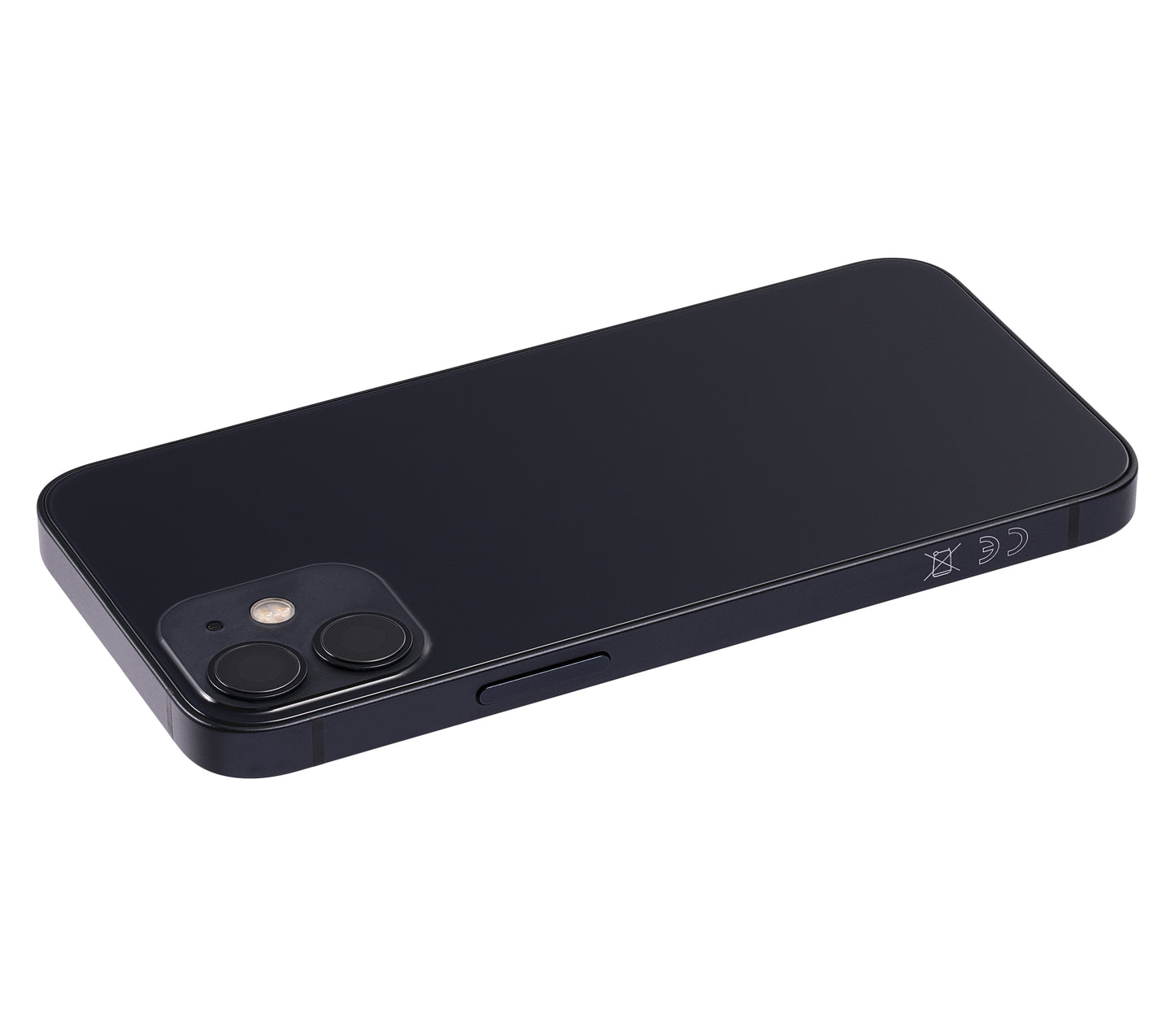 Back Housing W/ Small Parts For iPhone 12 Mini (EU / Global Version) (Aftermarket Plus) (Black)