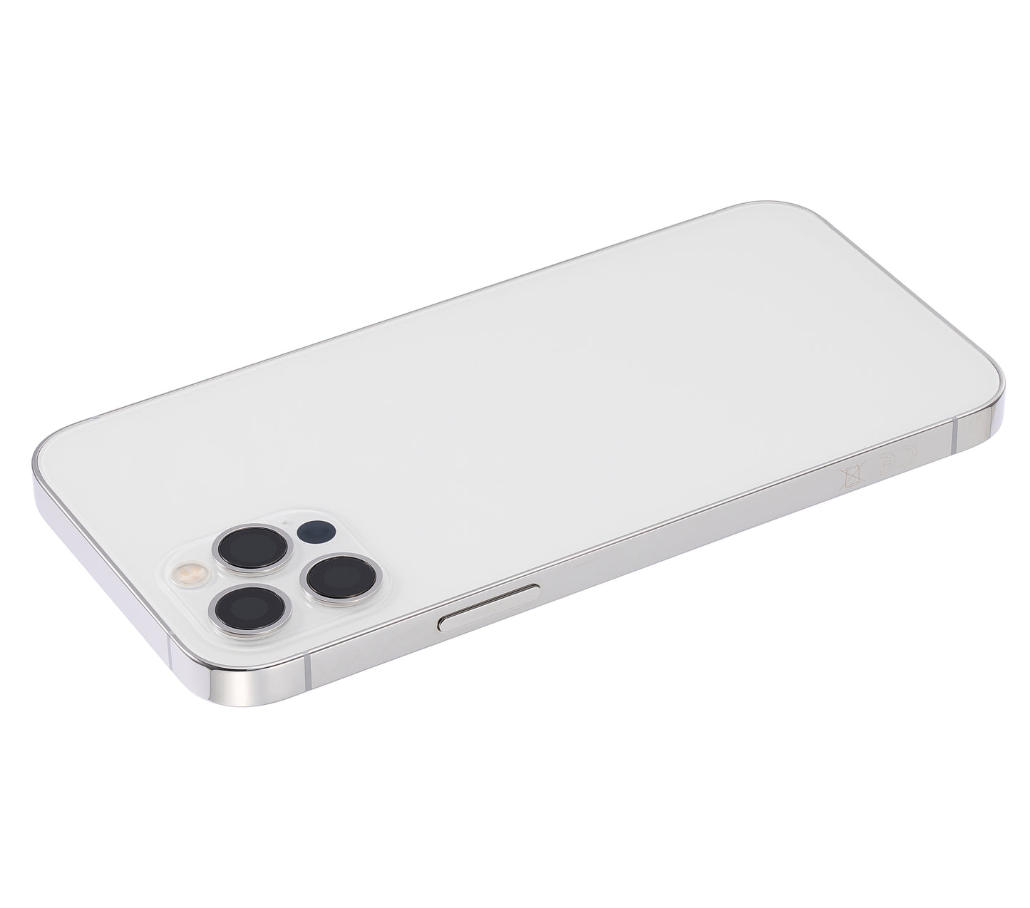 Back Housing W/ Small Parts For iPhone 12 Pro (EU / Global Version) (Aftermarket Plus) (Silver)
