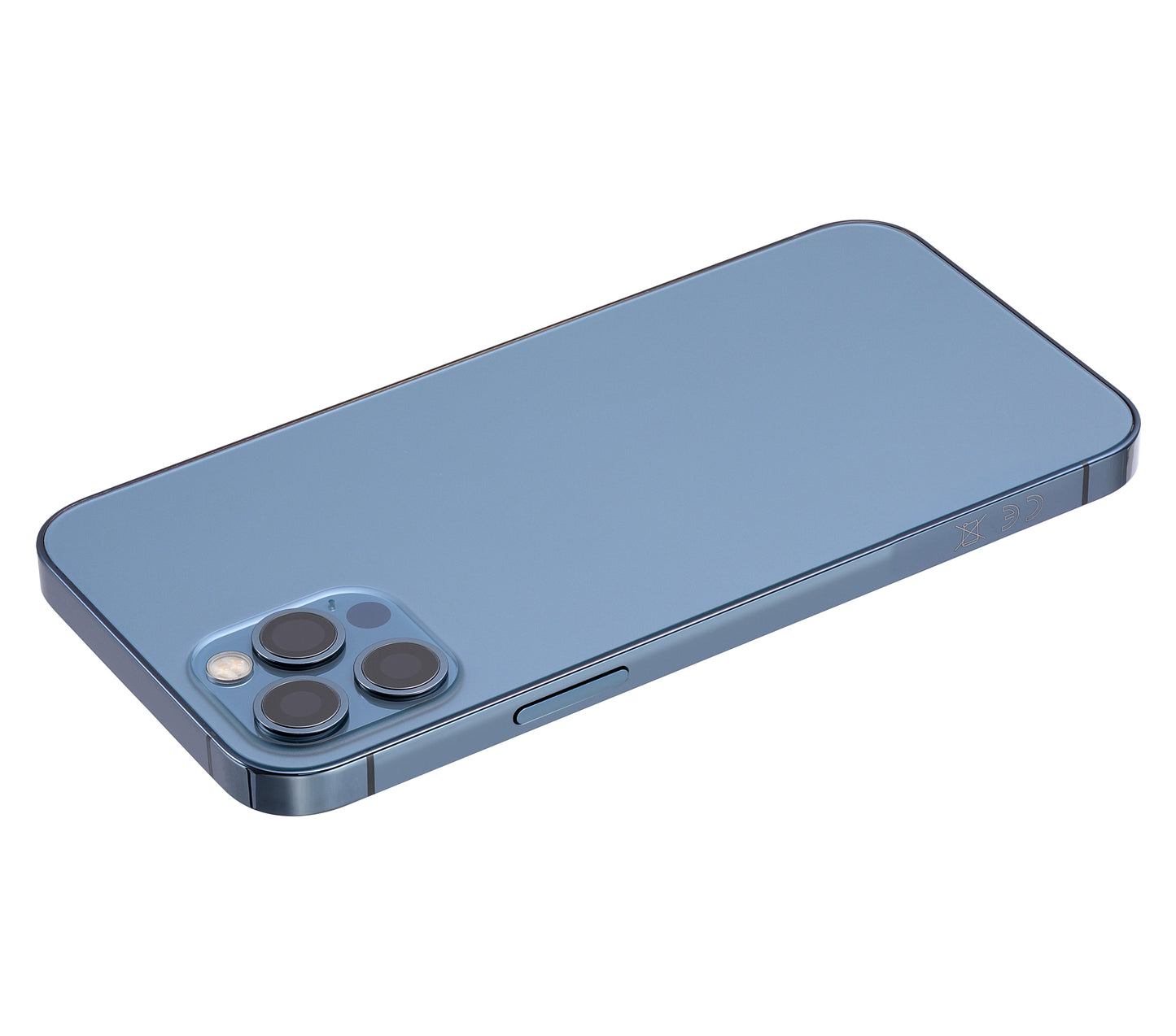 Back Housing W/ Small Parts For iPhone 12 Pro (EU / Global Version) (Aftermarket Plus) (Pacific Blue)