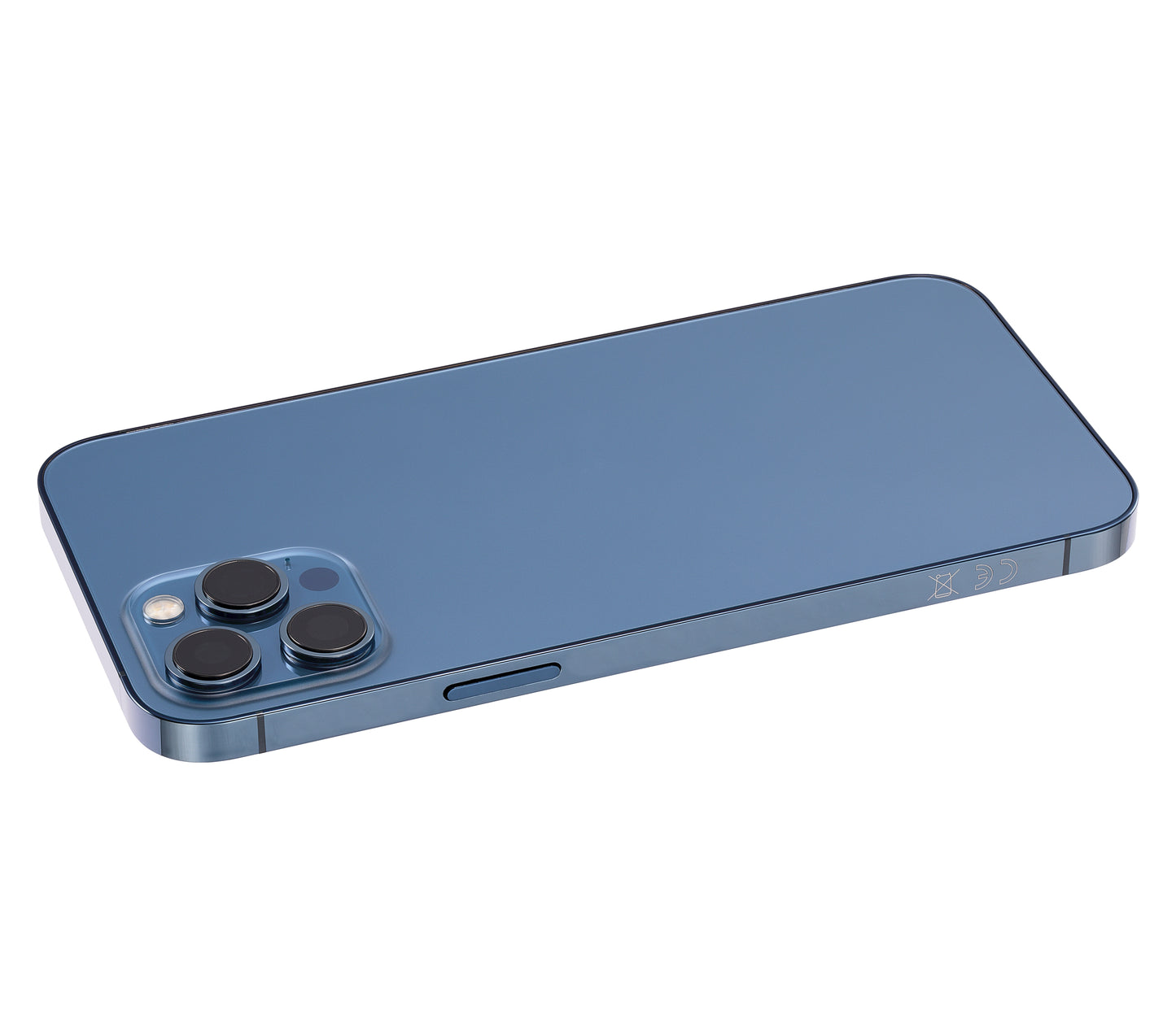 Back Housing W/ Small Parts For iPhone 12 Pro Max (EU / Global Version) (Aftermarket Plus) (Pacific Blue)