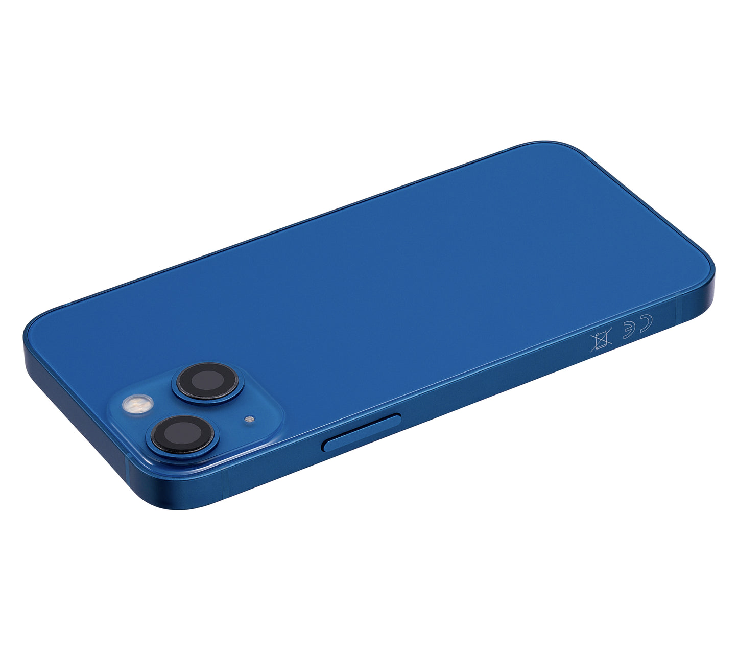 Back Housing W/ Small Parts For iPhone 13 Mini (EU / Global Version) (Aftermarket Plus) (Blue)