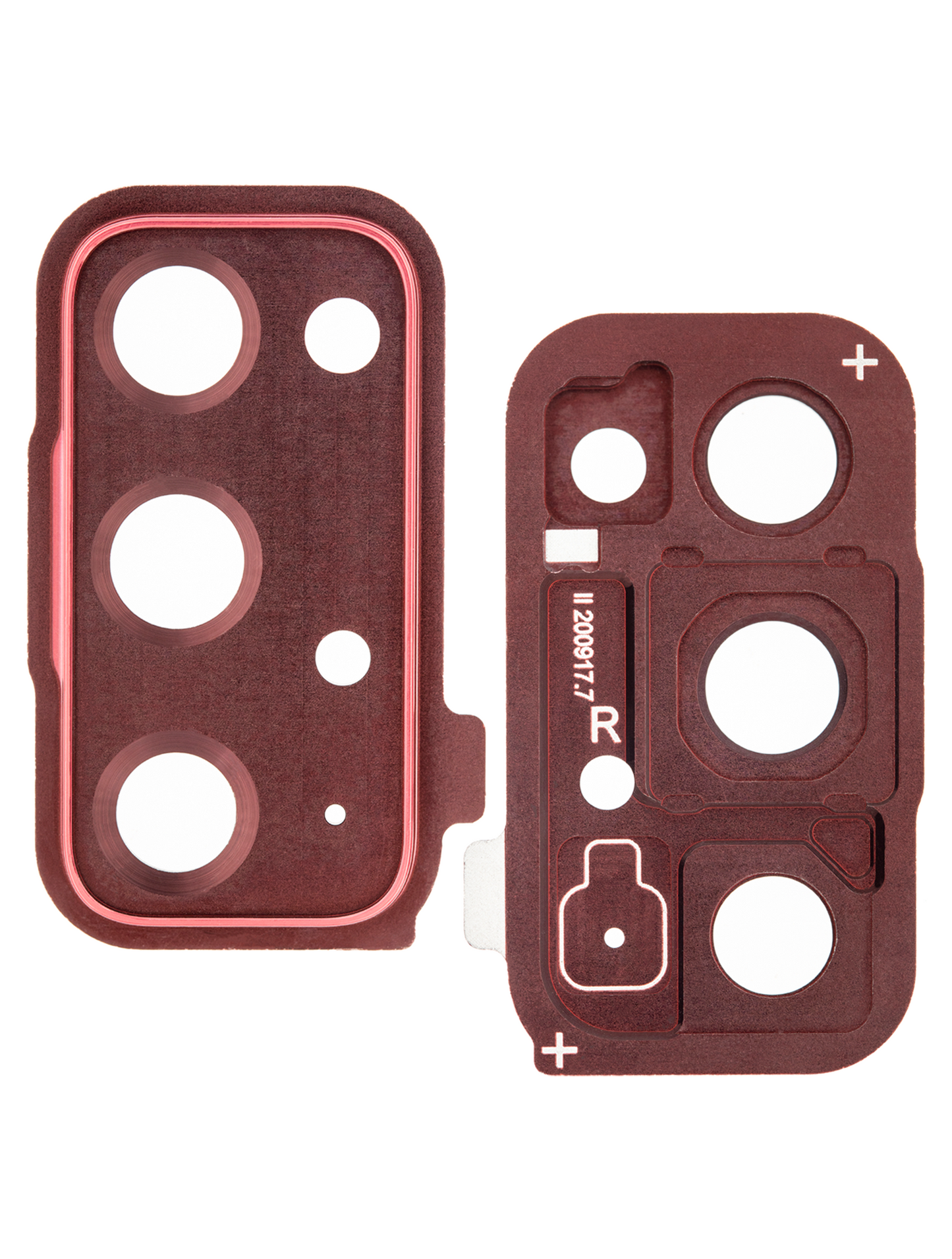 Back Camera Lens With Cover Bezel Ring For Samsung Galaxy S20 FE 4G / 5G (Cloud Red)