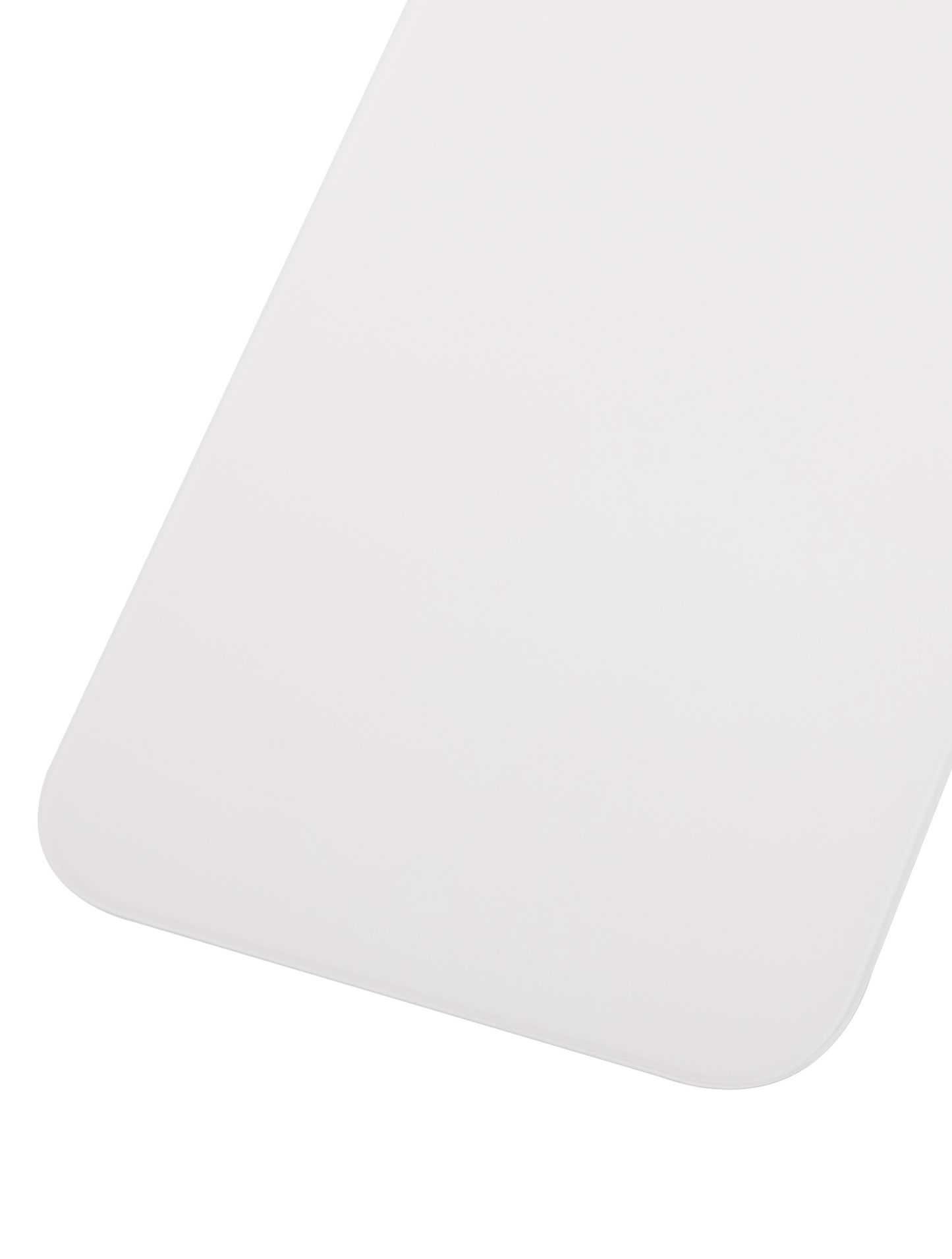 Back Glass With 3M Adhesive For iPhone 12 (No Logo / Large Camera Hole) (White)