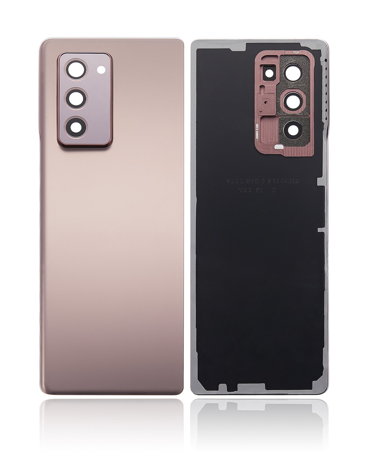 Premium quality Back Cover Glass With Camera Lens For Samsung Galaxy Z Fold 2 5G (Aftermarket Plus) (Mystic Bronze) part