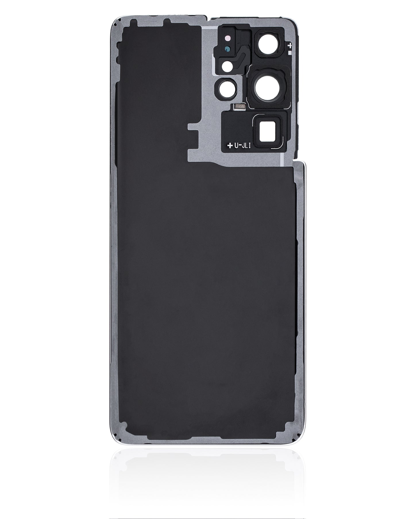 Back Cover Glass With Camera Lens For Samsung Galaxy S21 Ultra (Service Pack) (Phantom Black)