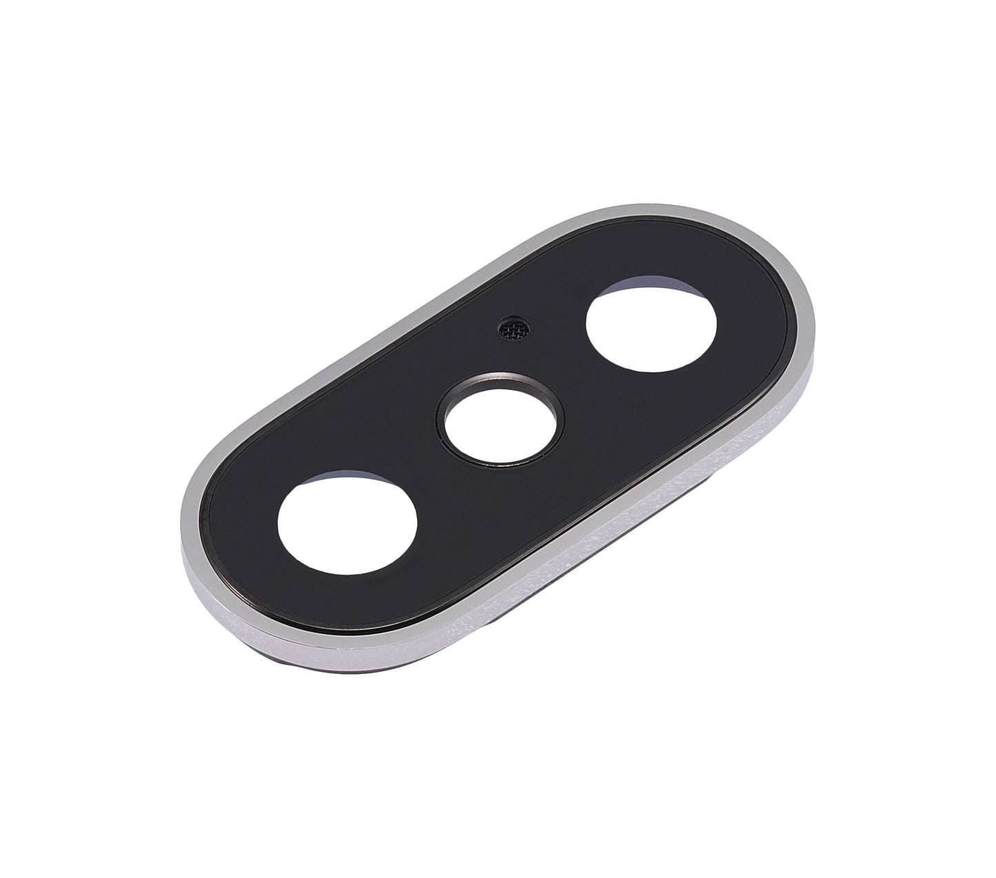 Back Camera Lens With Bracket & Bezel For iPhone X (Silver) (Real Sapphire l Premium) (10 Pack)