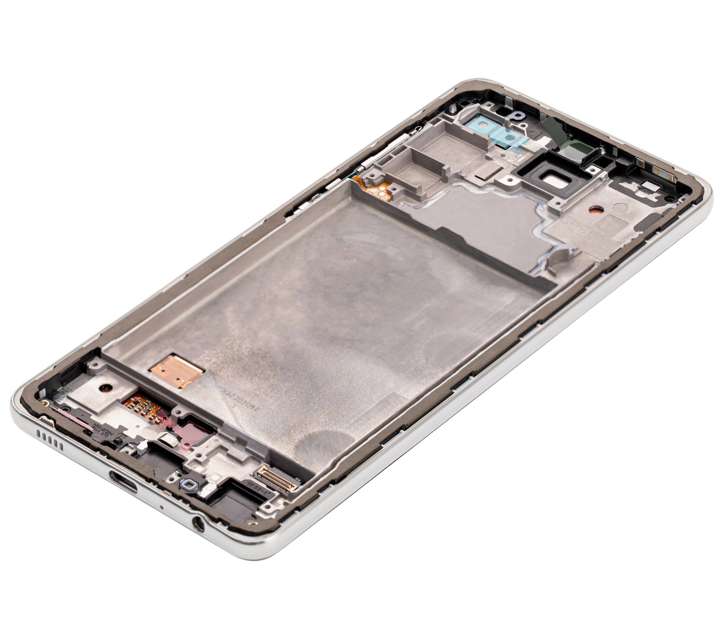 OLED Assembly With Frame For Samsung A72 (A725 / 2021) (Refurbished) (Awesome White)