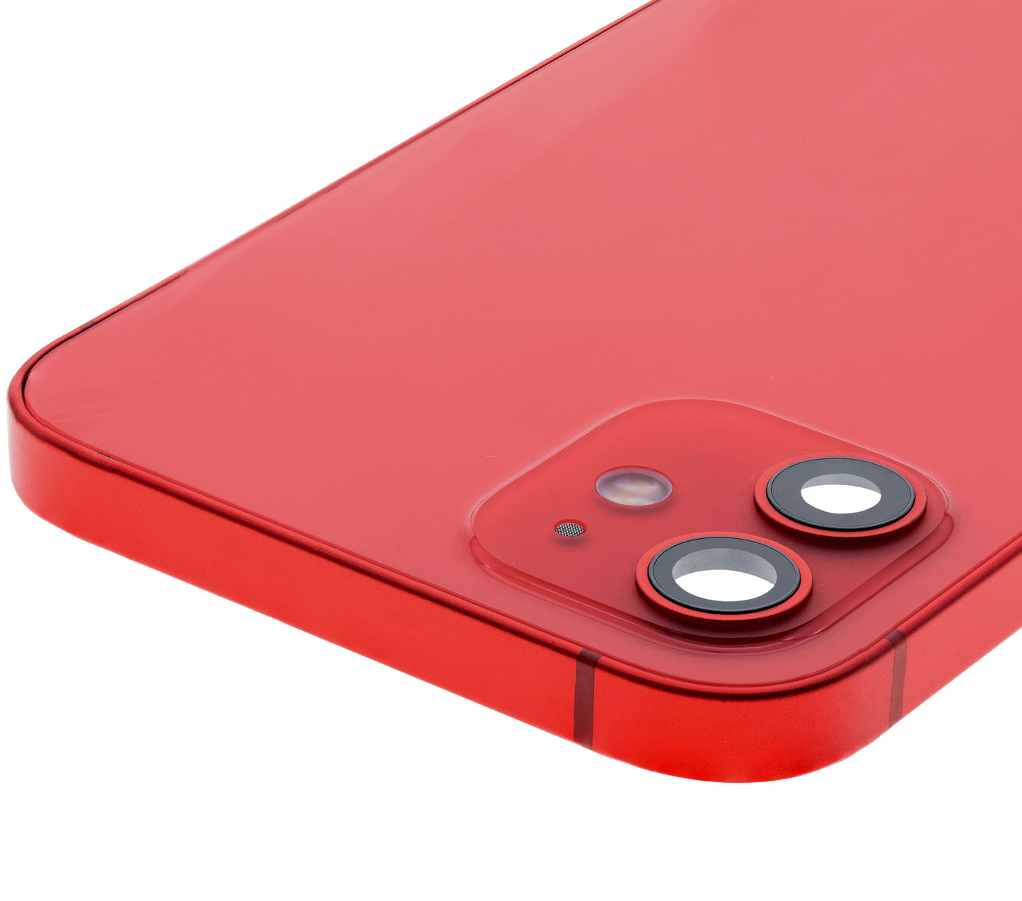 Back Housing W/ Small Parts For iPhone 12 (US Version) (Used OEM Pull: Grade C) (Red)