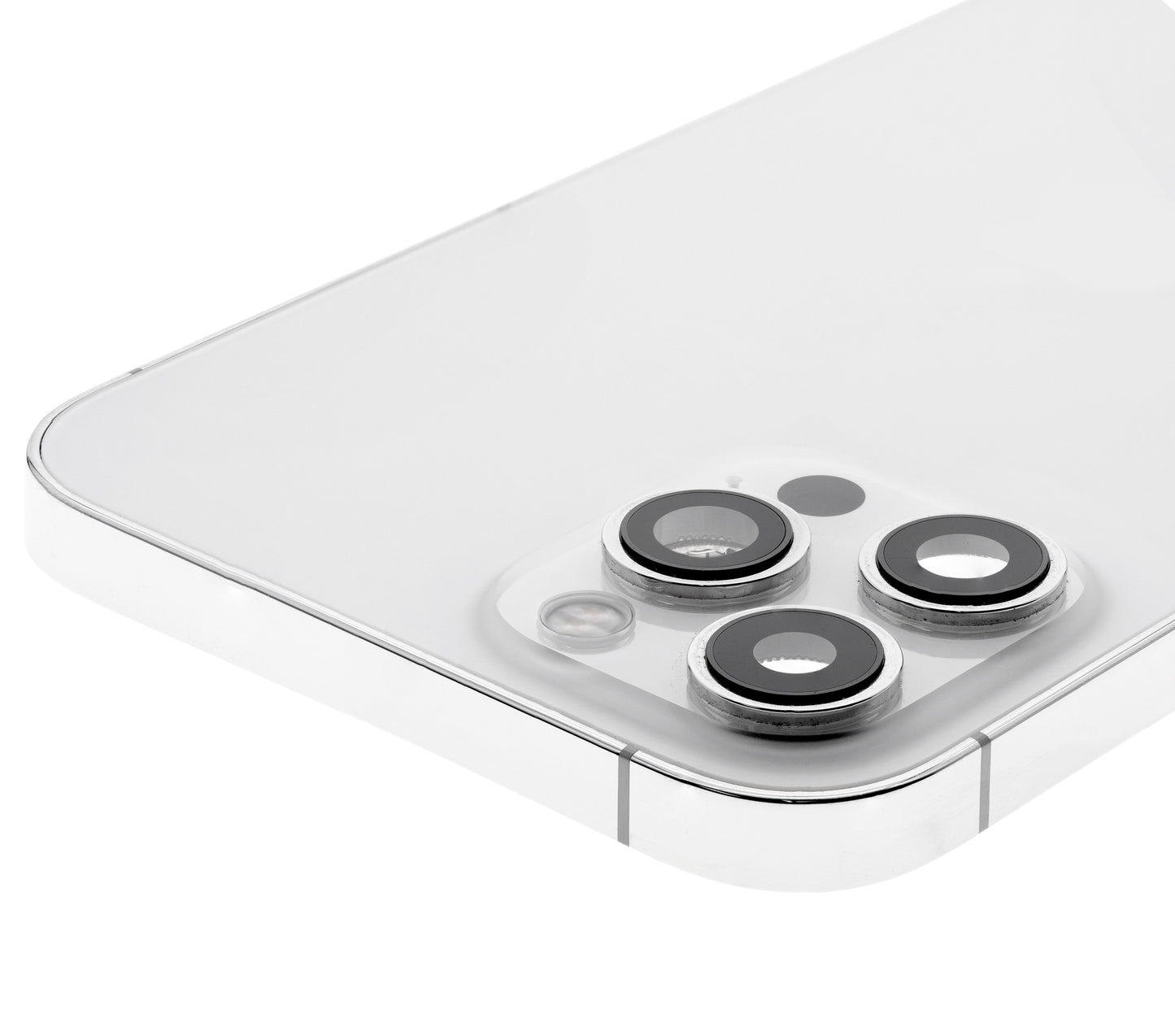 Back Housing W/ Small Parts For iPhone 12 Pro Max (US Version) (Used OEM Pull: Grade B) (Silver)