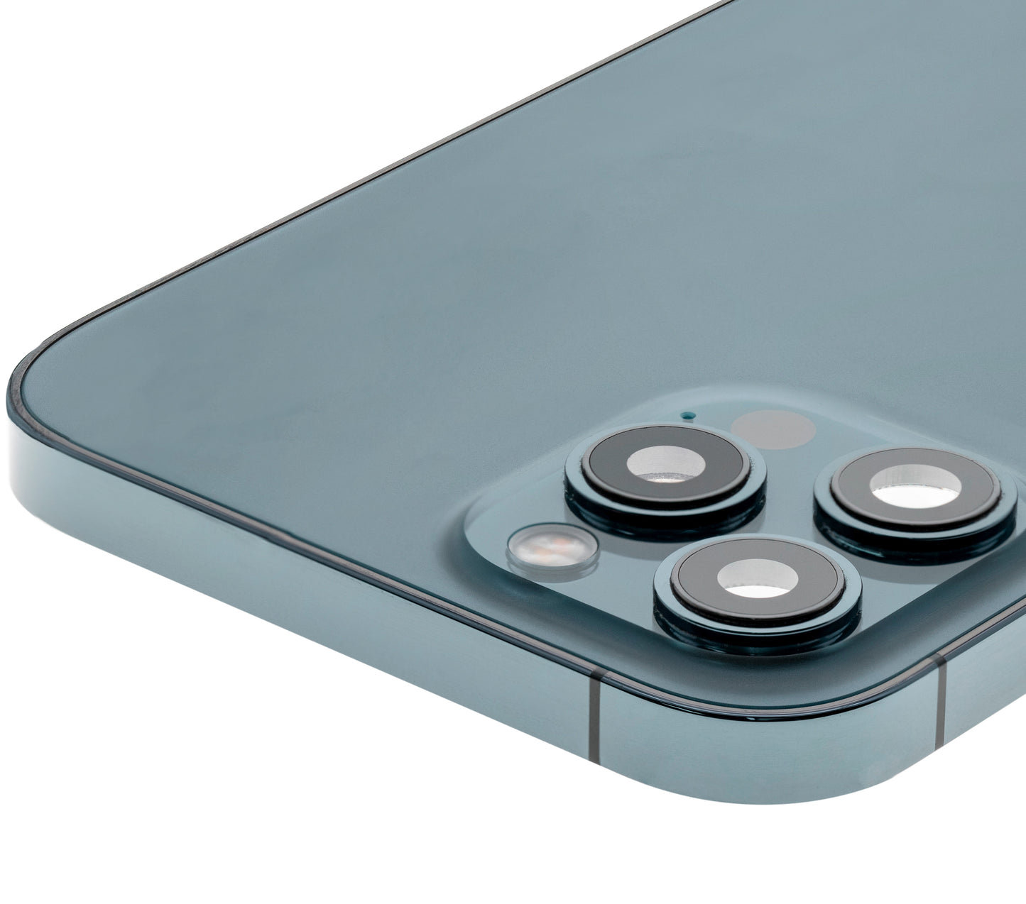 Back Housing W/ Small Parts For iPhone 12 Pro Max (EU / Global Version) (Used OEM Pull: Grade A) (Pacific Blue)