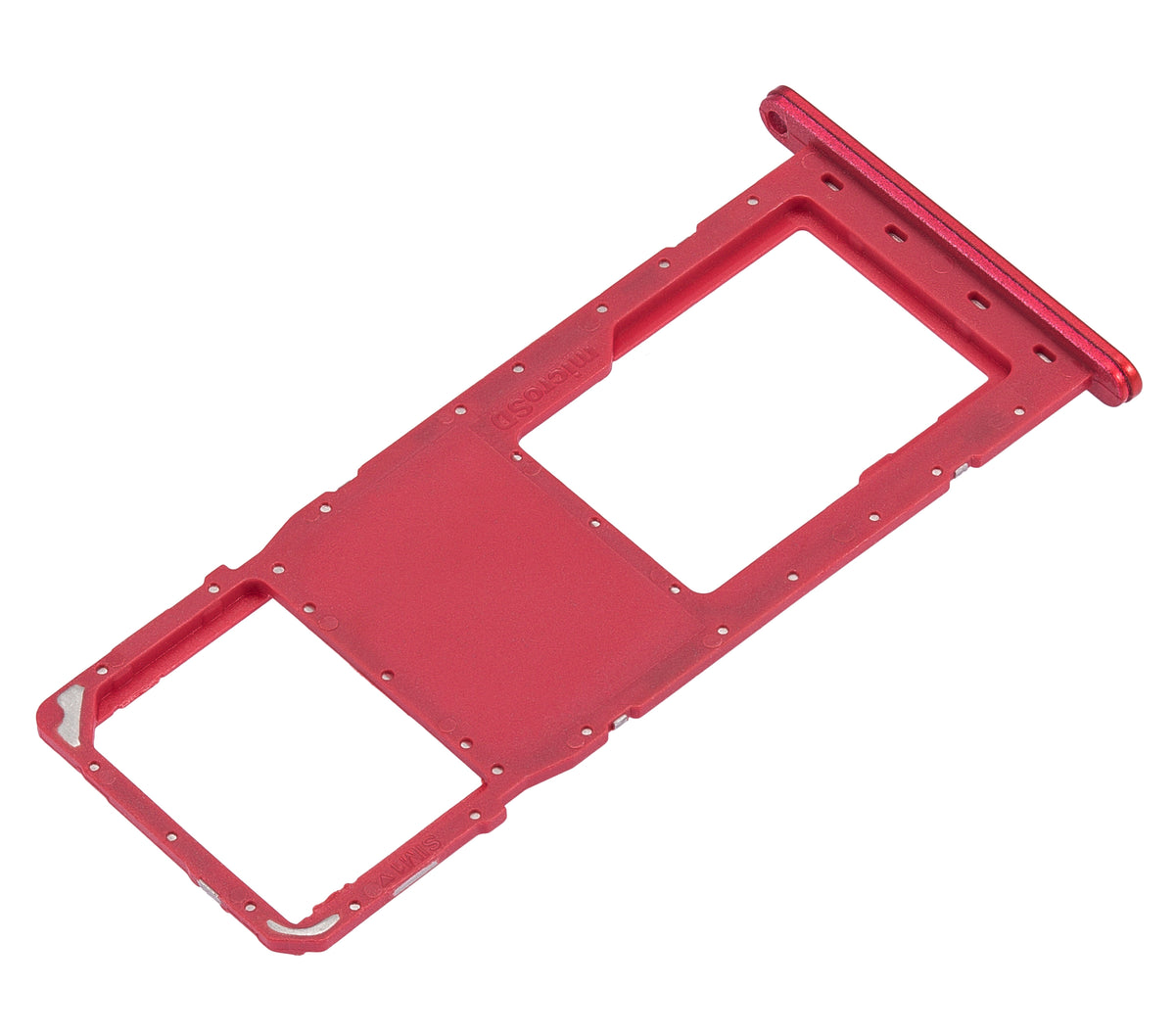 Single Sim Card Tray For Samsung Galaxy A03S (A037F / 2021) (Red) - replacement part SKU 107082103054 product image 5