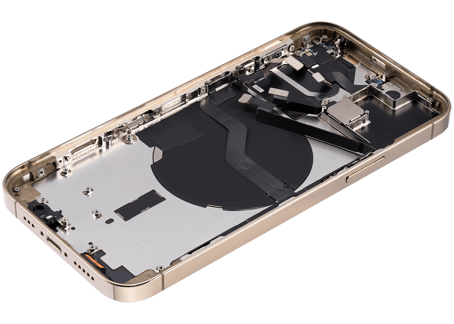 Back Housing W/ Small Parts For iPhone 12 Pro (EU / Global Version) (Used OEM Pull: Grade C) (Gold)