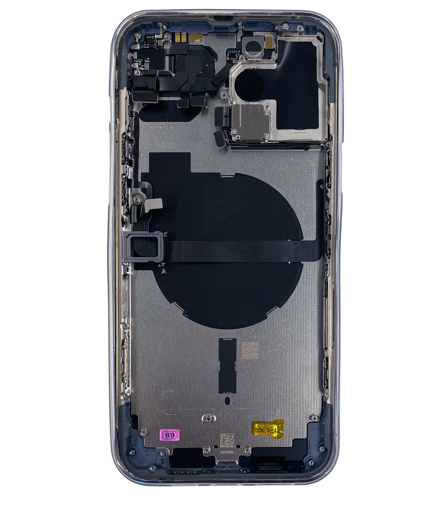 Back Housing W/ Small Parts For iPhone 13 Pro Max (US Version) (Used OEM Pull: Grade C) (Sierra Blue)