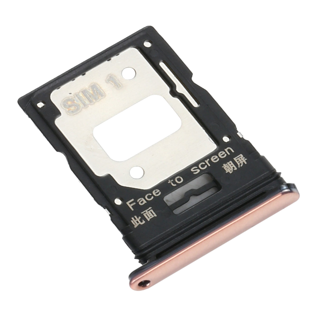 Dual Sim Card Tray For Xiaomi Mi 11 Lite (Peach Pink) - compatible device spare part image SKU 107082114621 - image 3