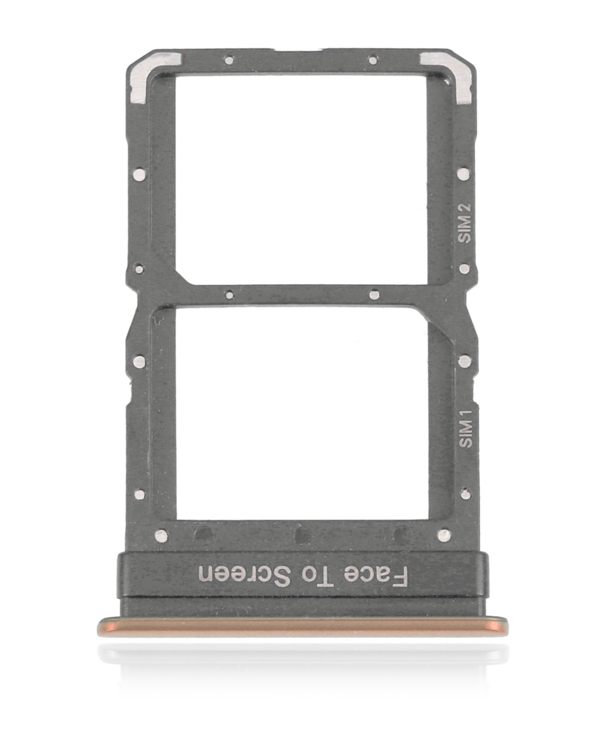 Dual Sim Card Tray For Xiaomi Mi 10 5G / Mi 10 Pro (Peach Gold) - mobile repair replacement component SKU 107082114722 - image 4