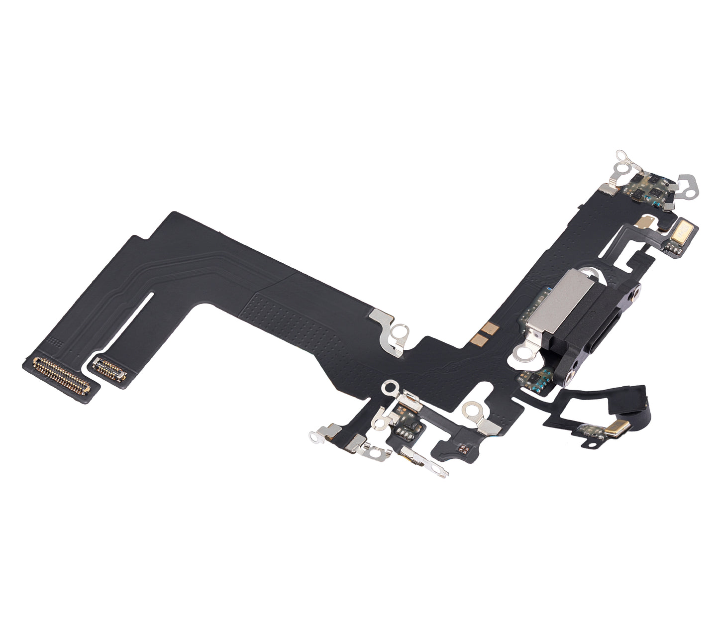Charging Port Flex Cable For iPhone 13 Mini (Aftermarket Plus) (Midnight)