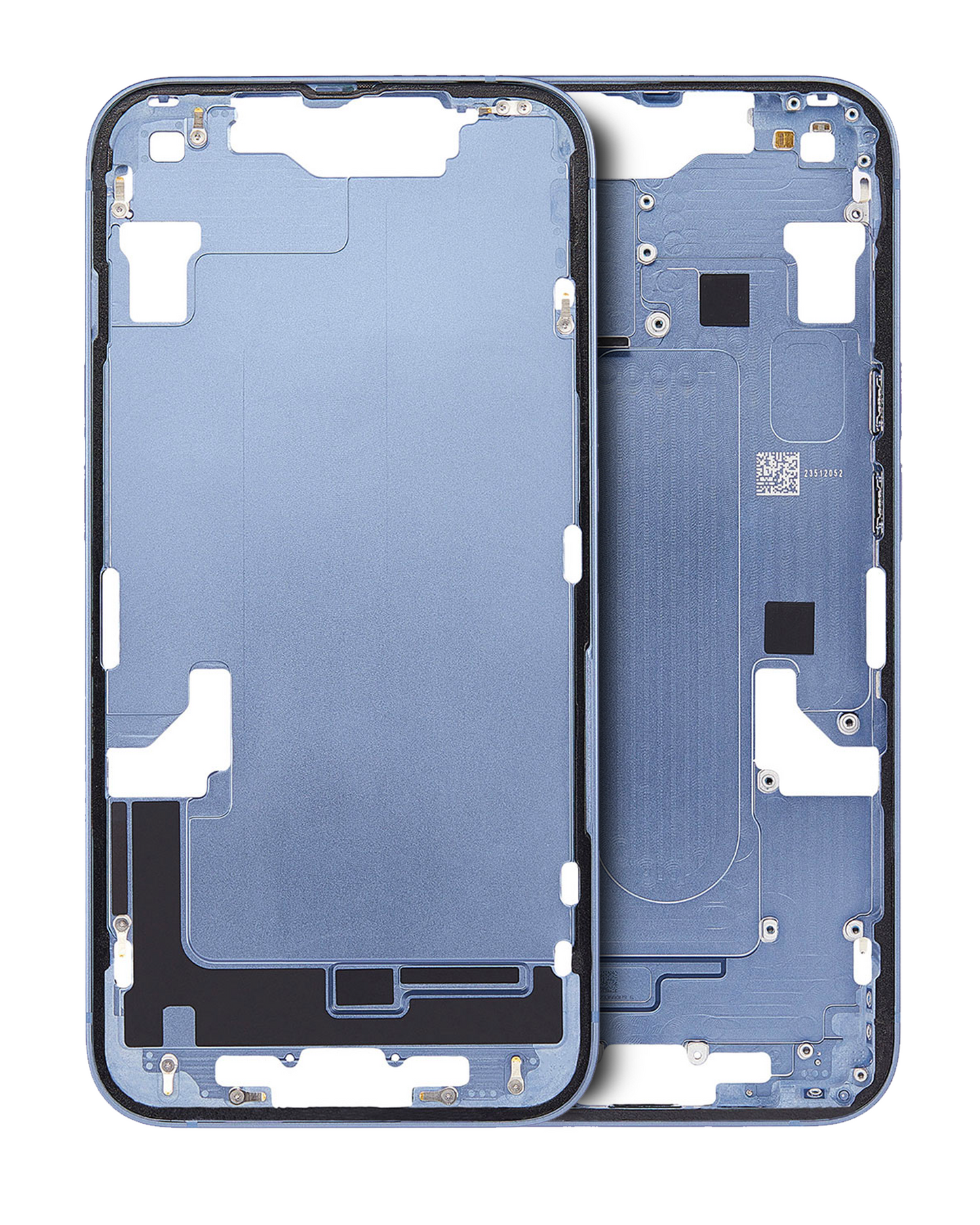 Mid-Frame Housing W/ Small Parts For iPhone 14 (US Version) (Used OEM Pull: Grade A) (Blue)
