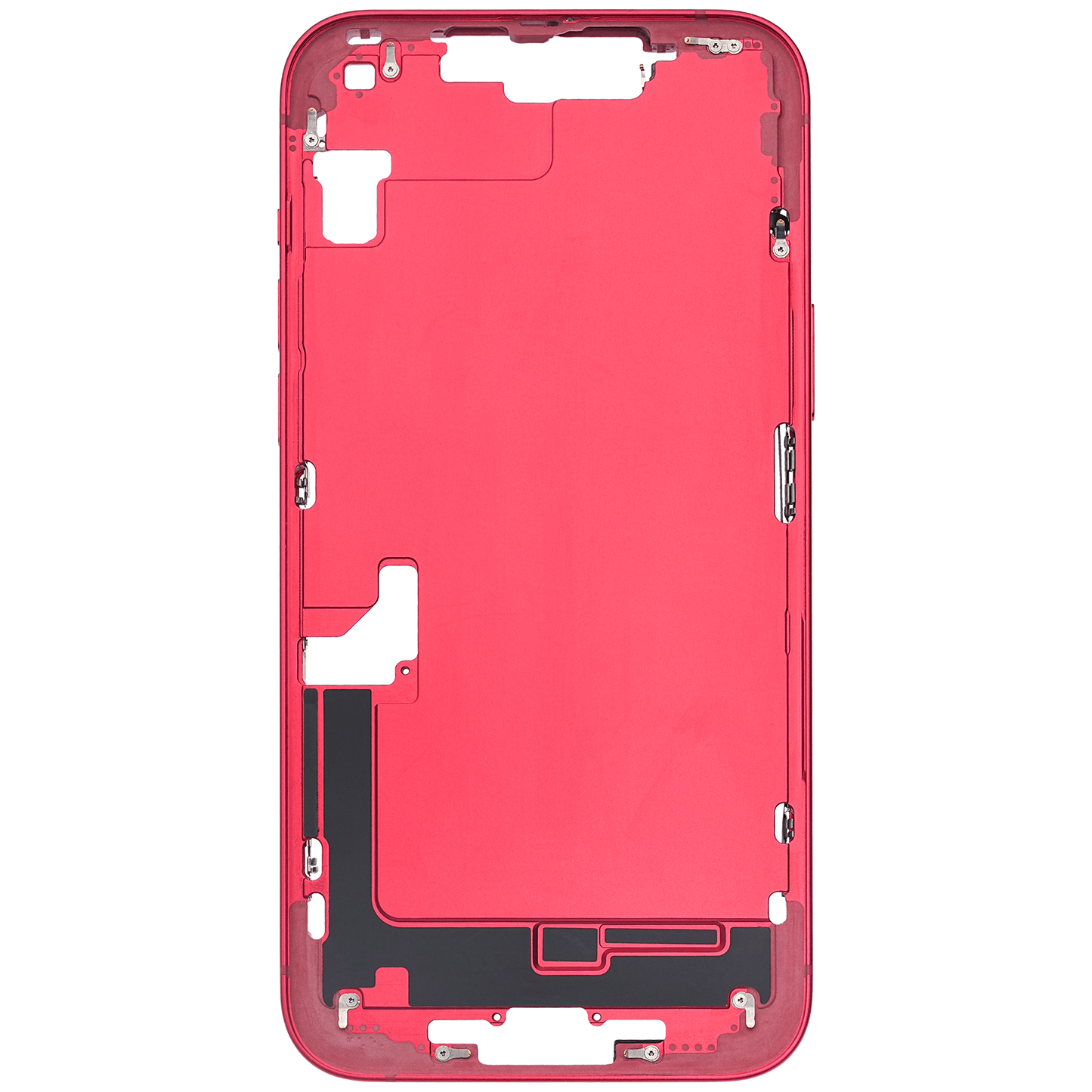Mid-Frame Housing W/ Small Parts For iPhone 14 Plus (US Version) (Used OEM Pull: Grade A) (Red)