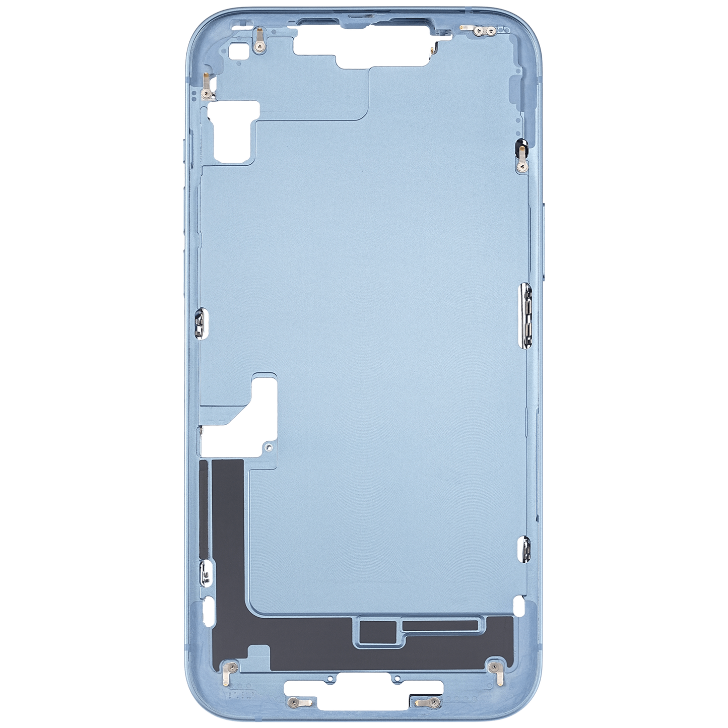 Mid-Frame Housing W/ Small Parts For iPhone 14 Plus (US Version) (Used OEM Pull: Grade B) (Blue)