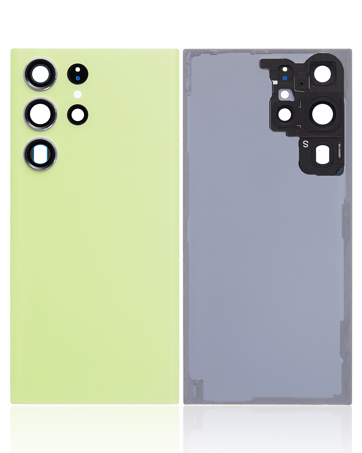 Back Cover Glass With Camera Lens For Samsung Galaxy S23 Ultra 5G (No Logo) (Aftermarket Plus) (Lime)