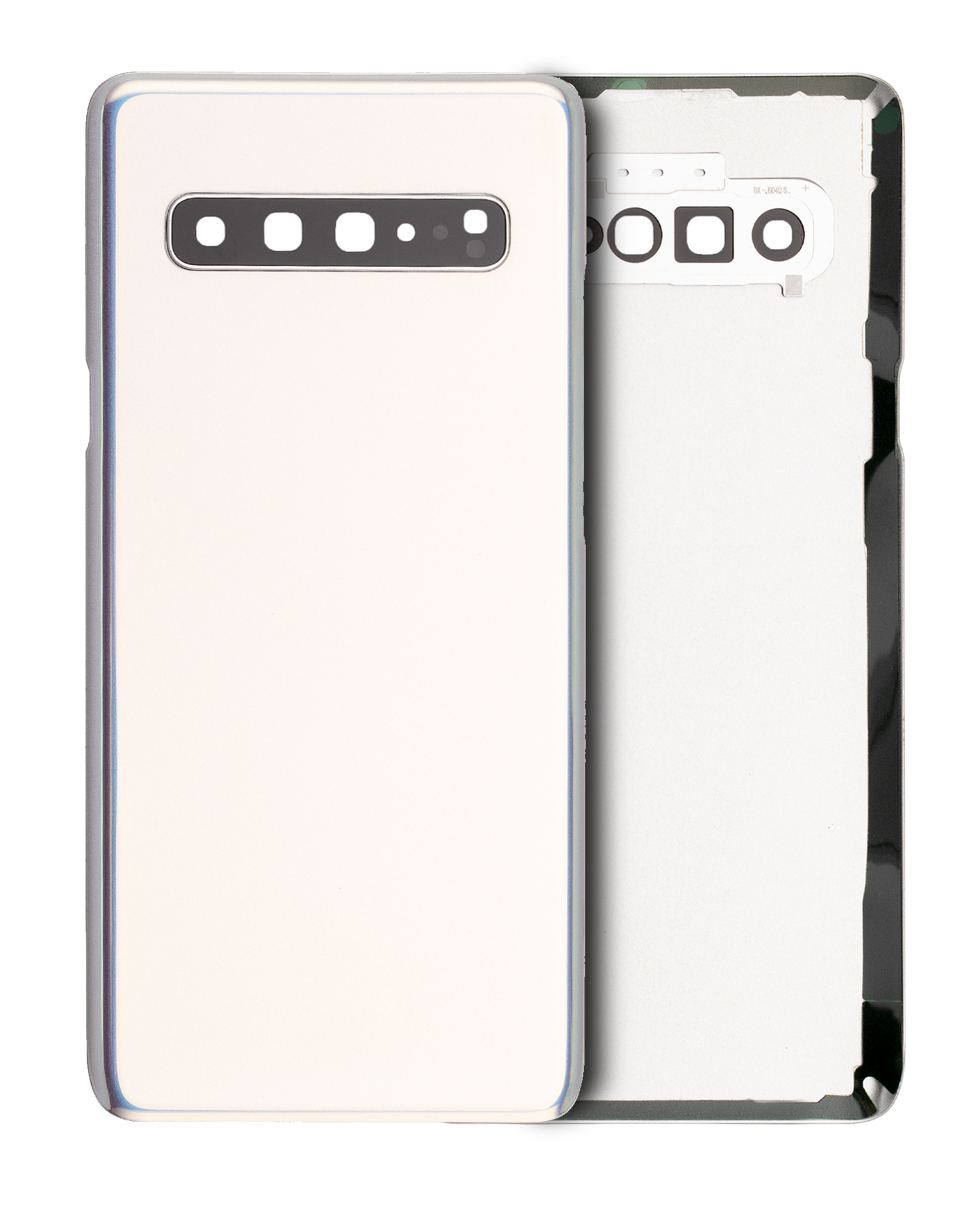 Back cover Glass With Camera Lens For Samsung Galaxy S10 (Service Pack) (Crown Silver)