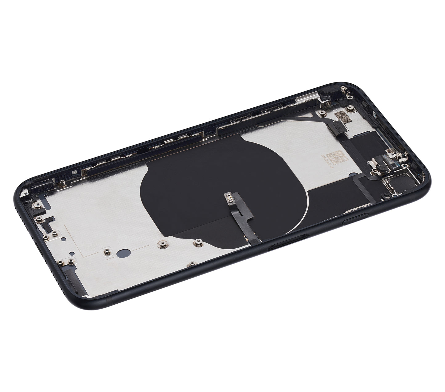 Back Housing W/ Small Components Pre-Installed For iPhone SE (2022) (Used OEM Pull: Grade A) (Midnight)
