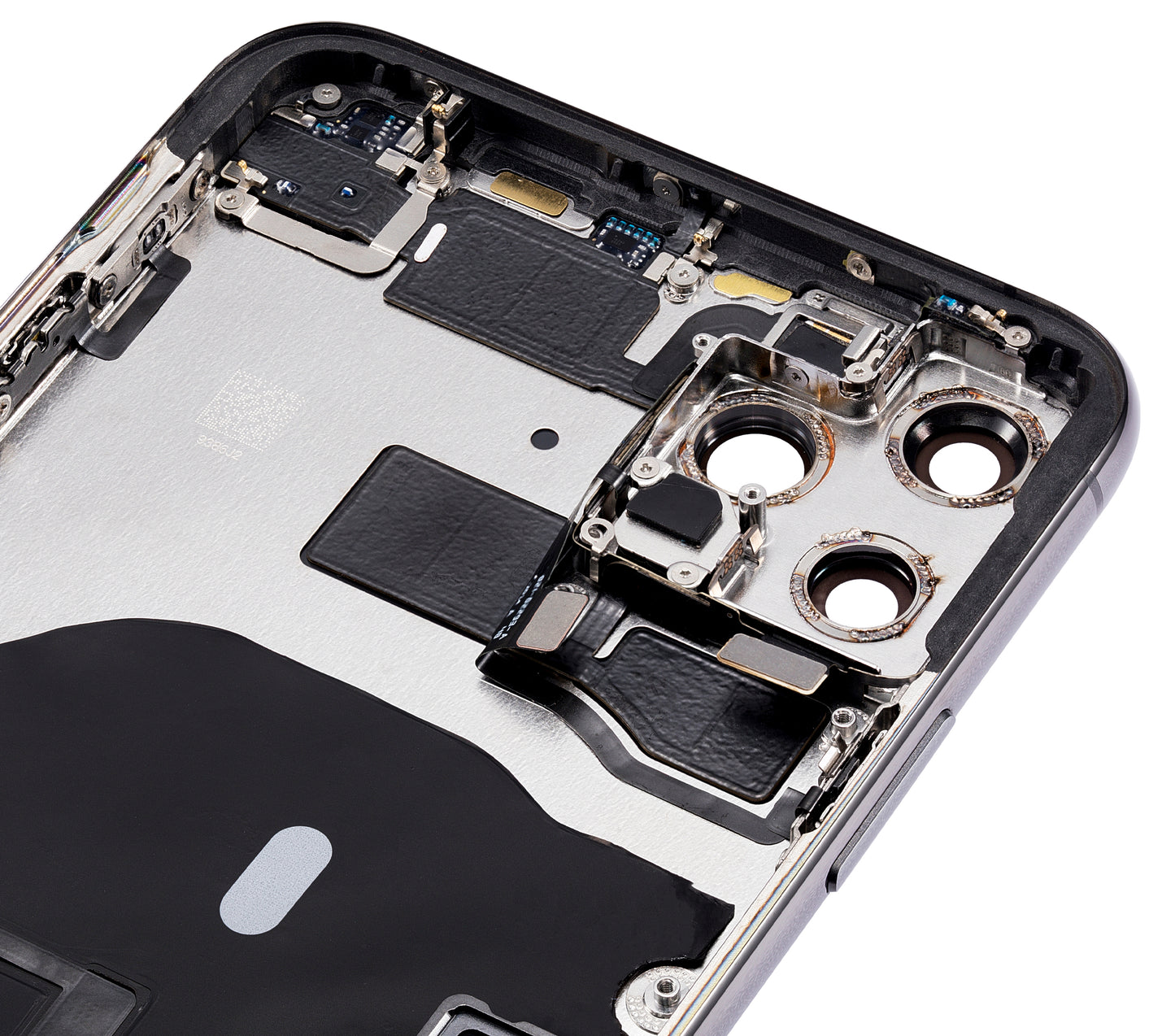 Back Housing W/ Small Components Pre-Installed For iPhone 11 Pro Max (No Logo) (Aftermarket Plus) (Space Gray)