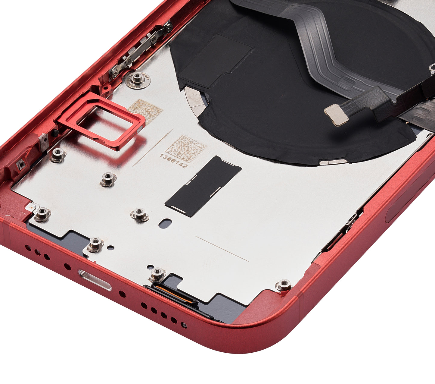 Back Housing W/ Small Parts For iPhone 12 (US Version) (Aftermarket Plus) (Red)