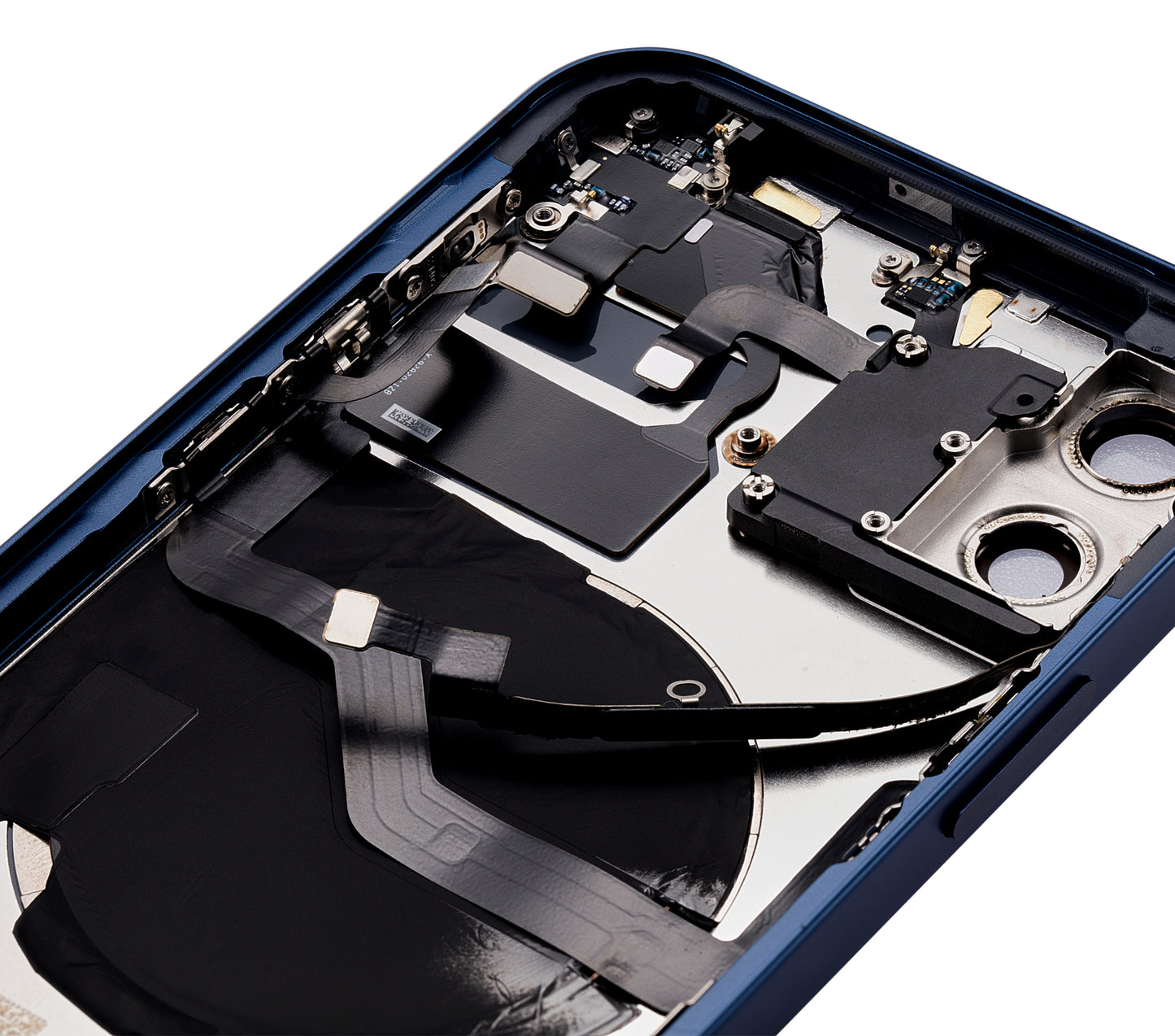 Back Housing W/ Small Parts For iPhone 12 (US Version) (Aftermarket Plus) (Blue)