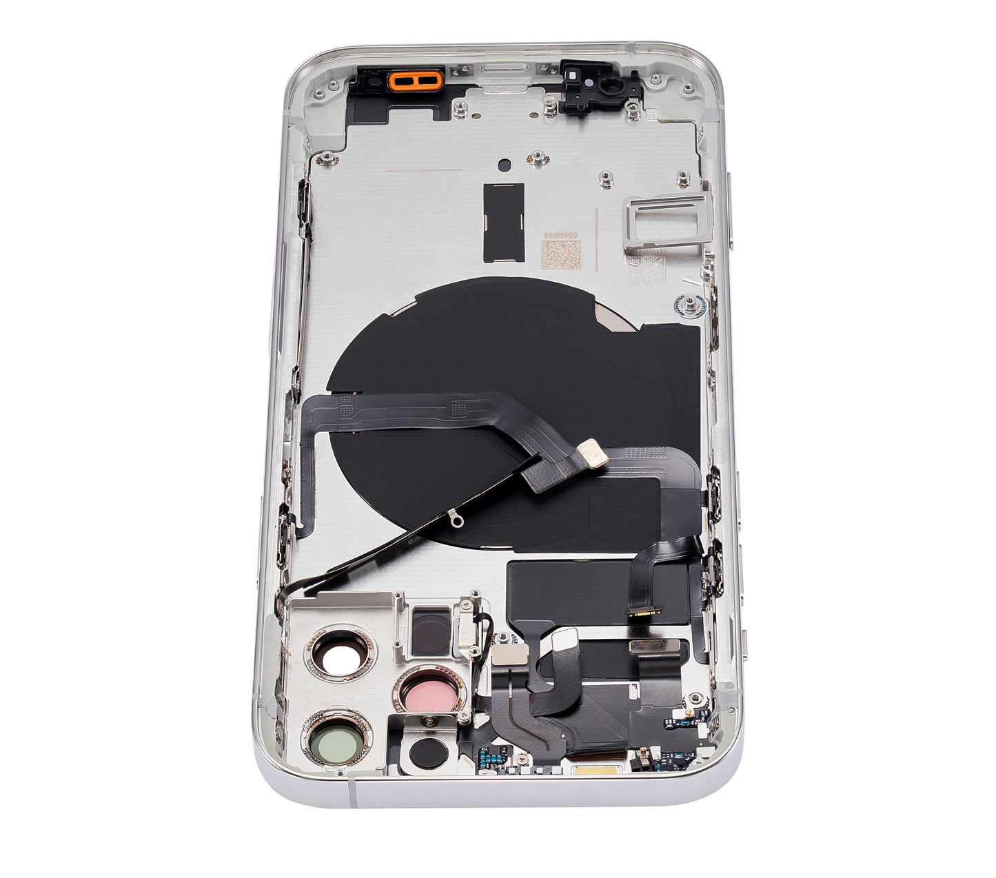 Back Housing W/ Small Parts For iPhone 12 Pro (US Version) (Aftermarket Plus) (Silver)