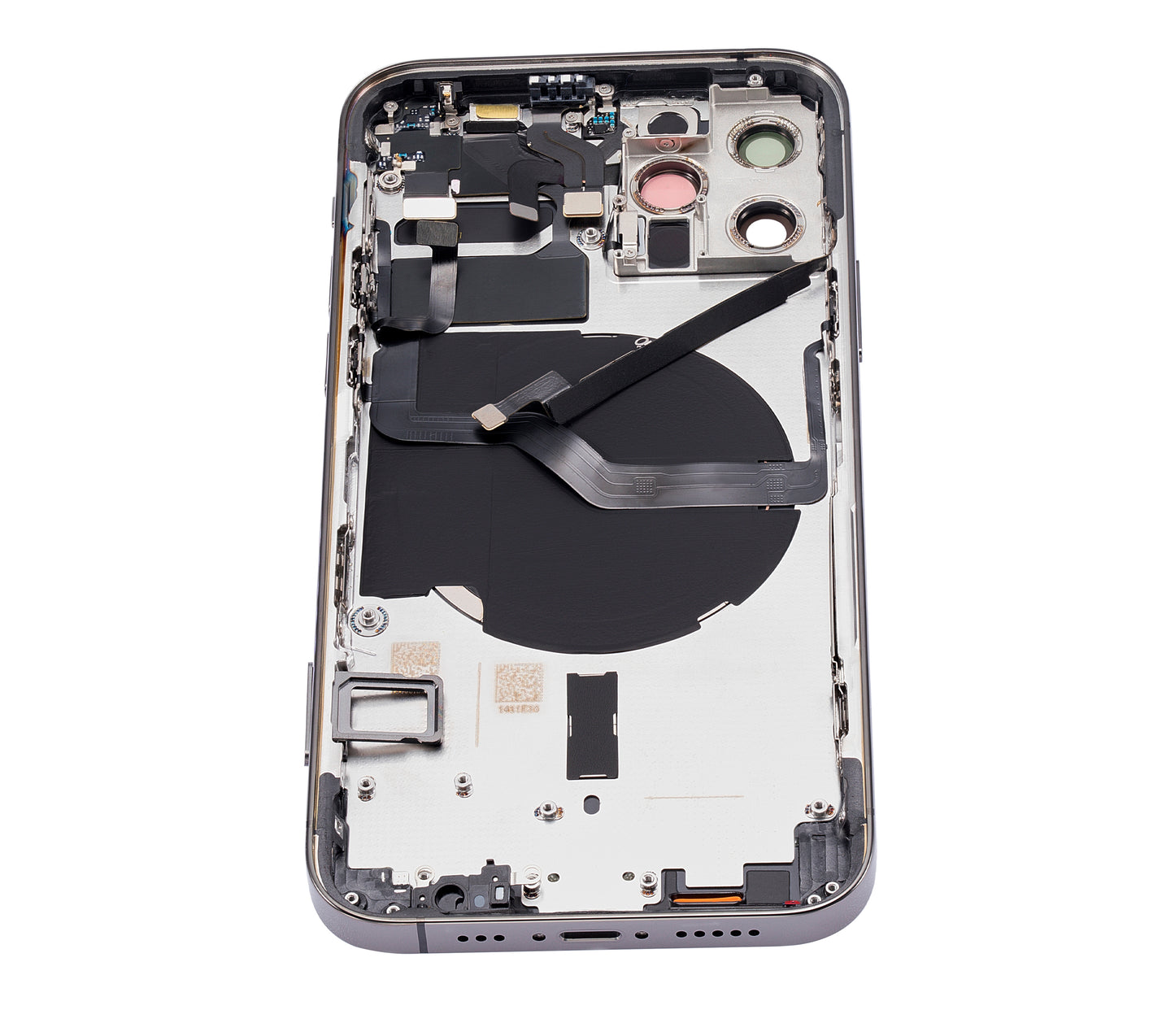 Back Housing W/ Small Parts For iPhone 12 Pro (US Version) (Aftermarket Plus) (Graphite)