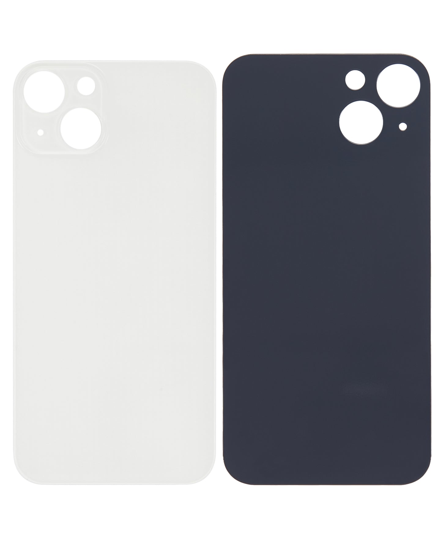 Back Glass With 3M Adhesive For iPhone 13 (No Logo / Large Camera Hole) (Starlight)