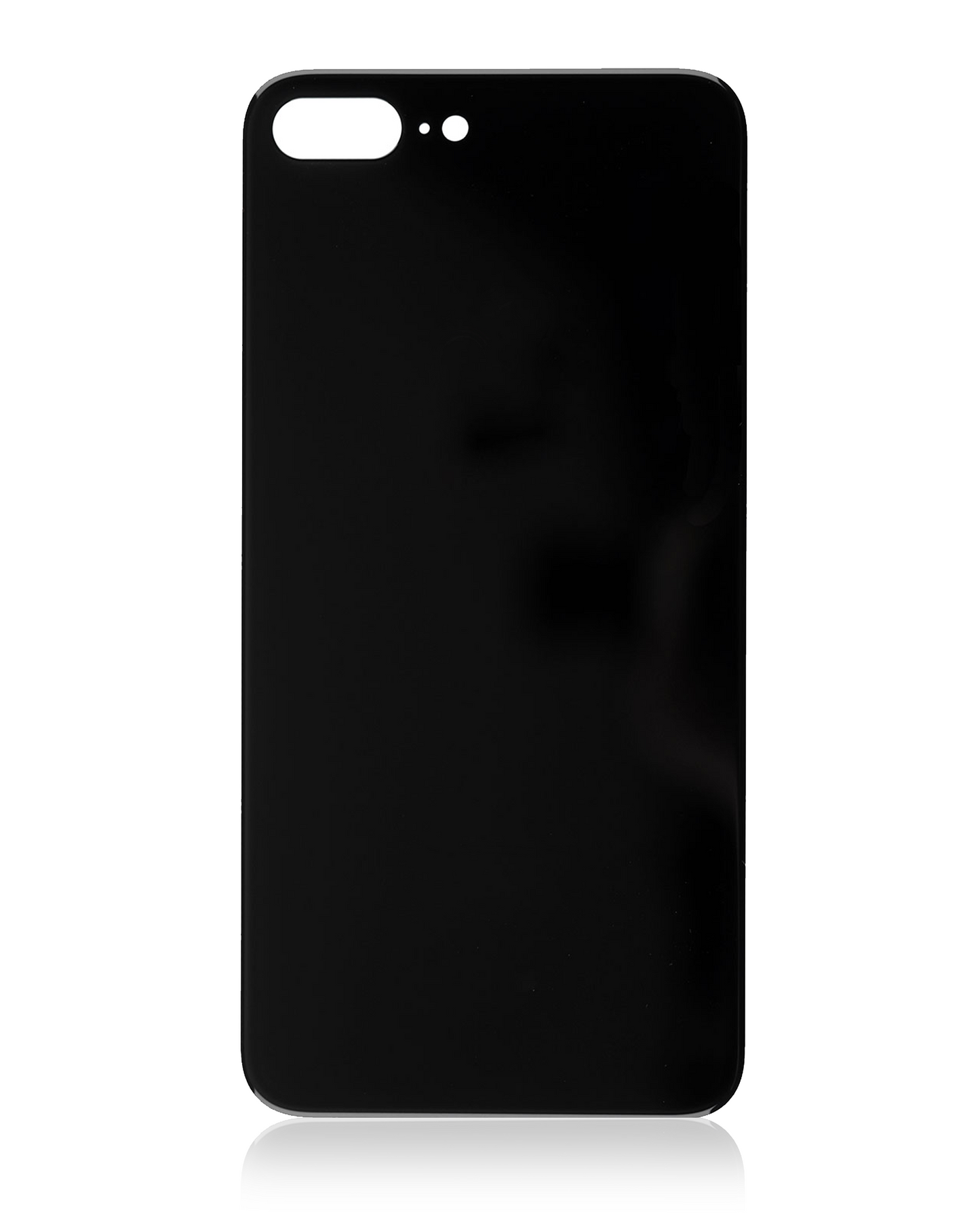 Back Glass With 3M Adhesive For iPhone 8 Plus (No Logo / Large Camera Hole) (Space Gray)