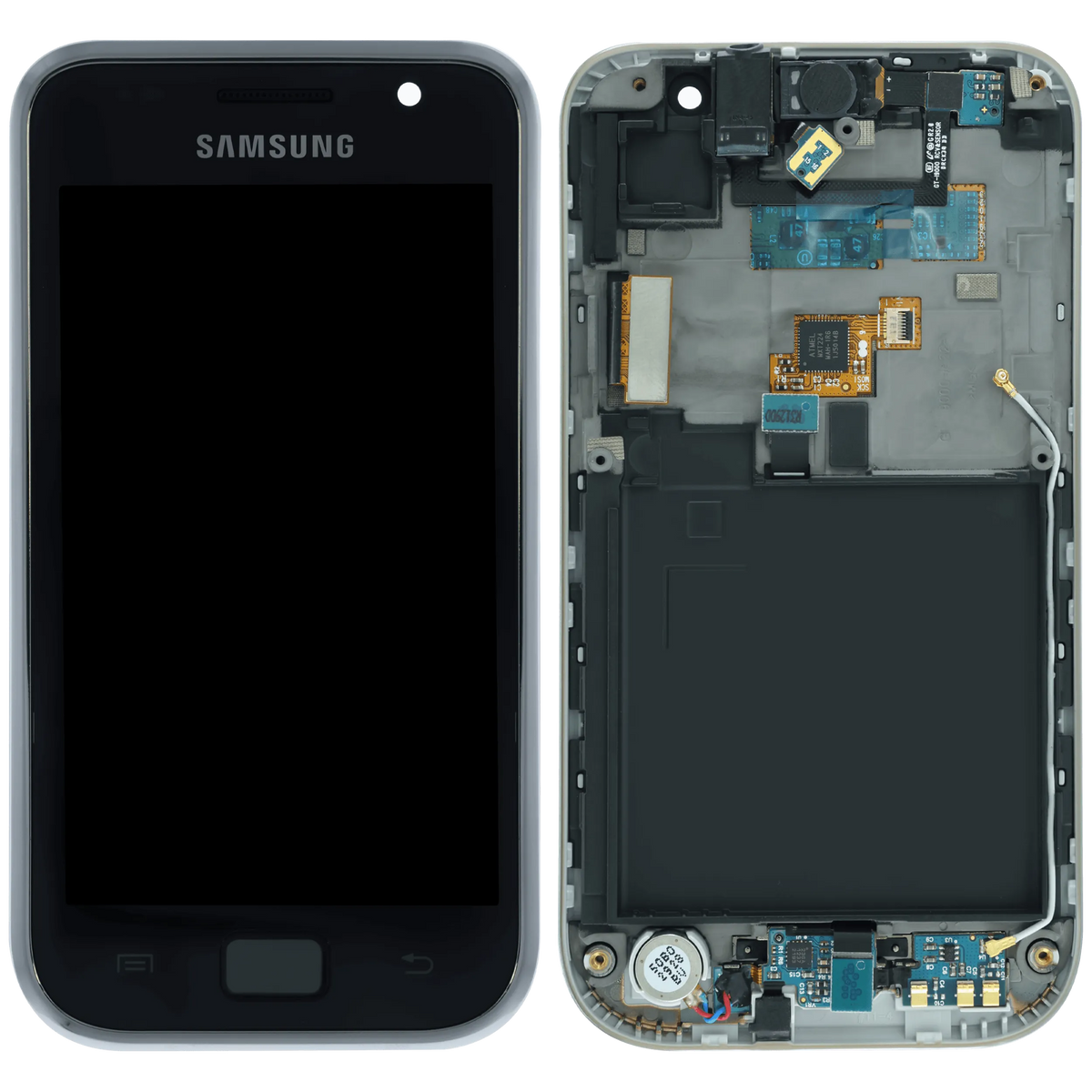 LCD Assembly With Frame For Samsung Galaxy S1 (Service Pack) (White) - replacement part SKU 107182199376 product image 6