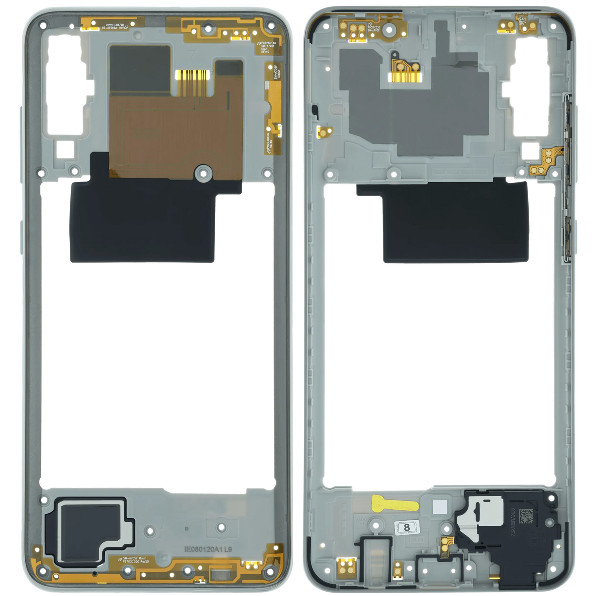 Mid-Frame Housing Compatible For Samsung Galaxy A70 (A705) (Service Pack) (White) - product image 6