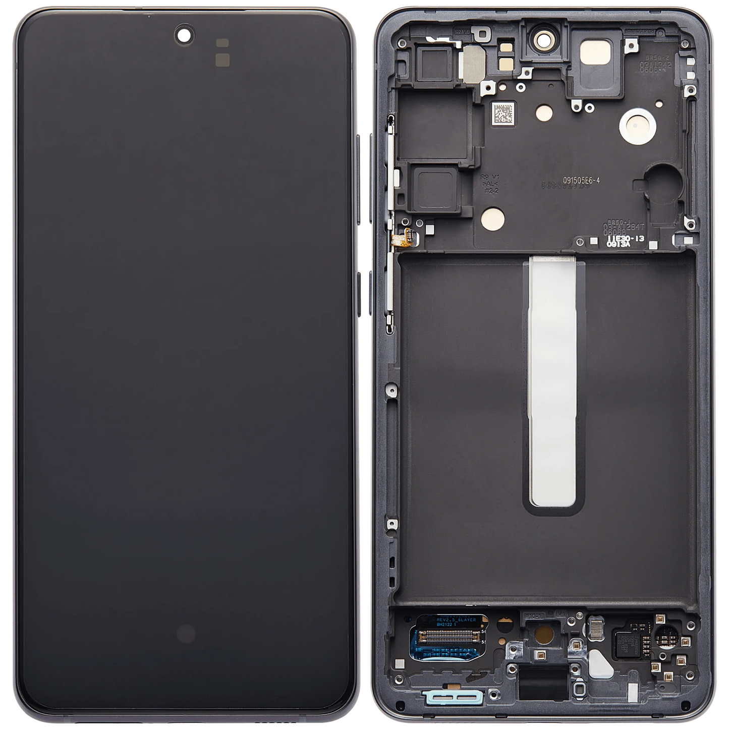 OLED Assembly With Frame For Samsung Galaxy S21 FE 5G (US & International Version) (Aftermarket Plus) (120Hz) (Graphite)