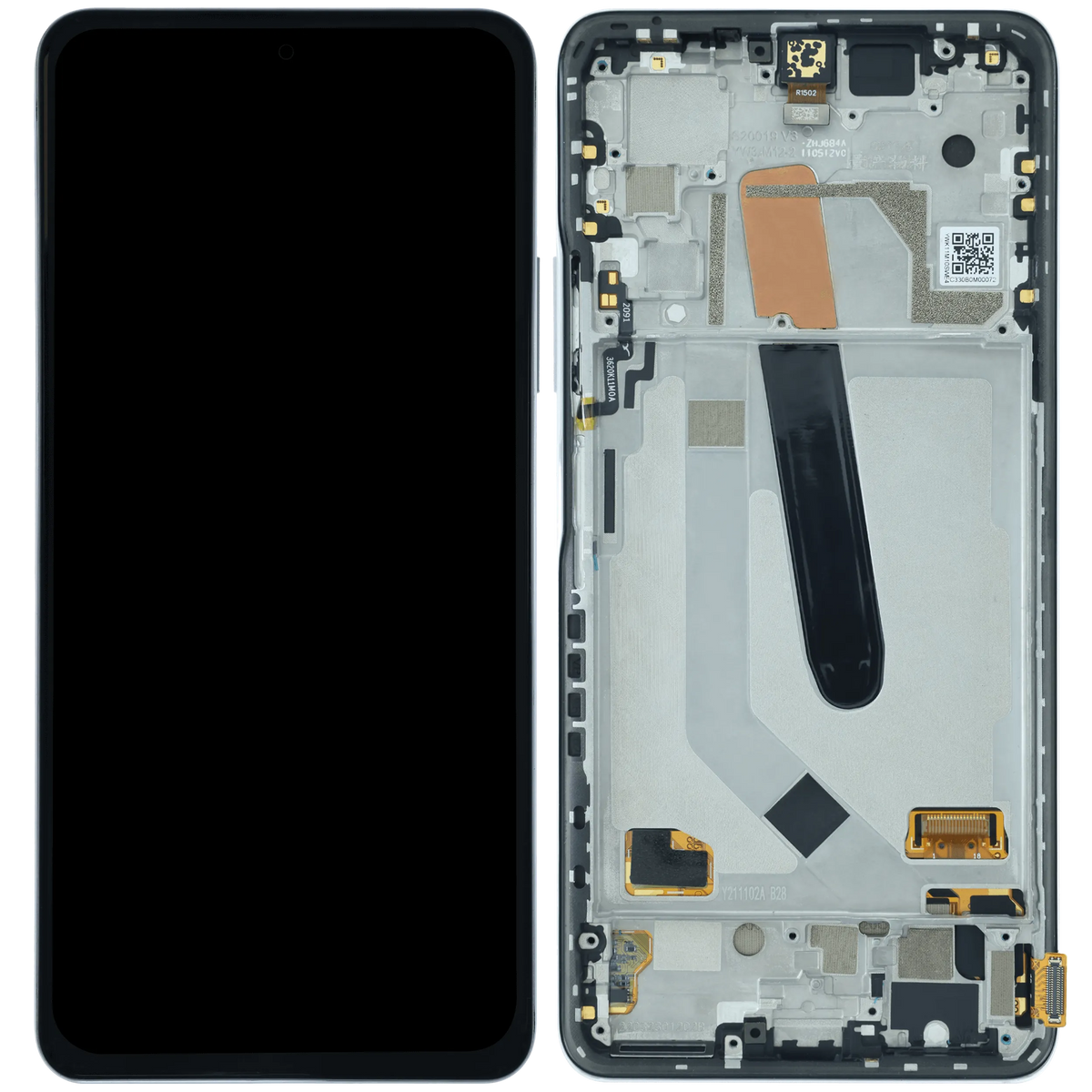 OLED Assembly With Frame for Xiaomi Mi 11i (Service Pack) (Frosty White) - device repair spare component image SKU 107183200490 - image 6