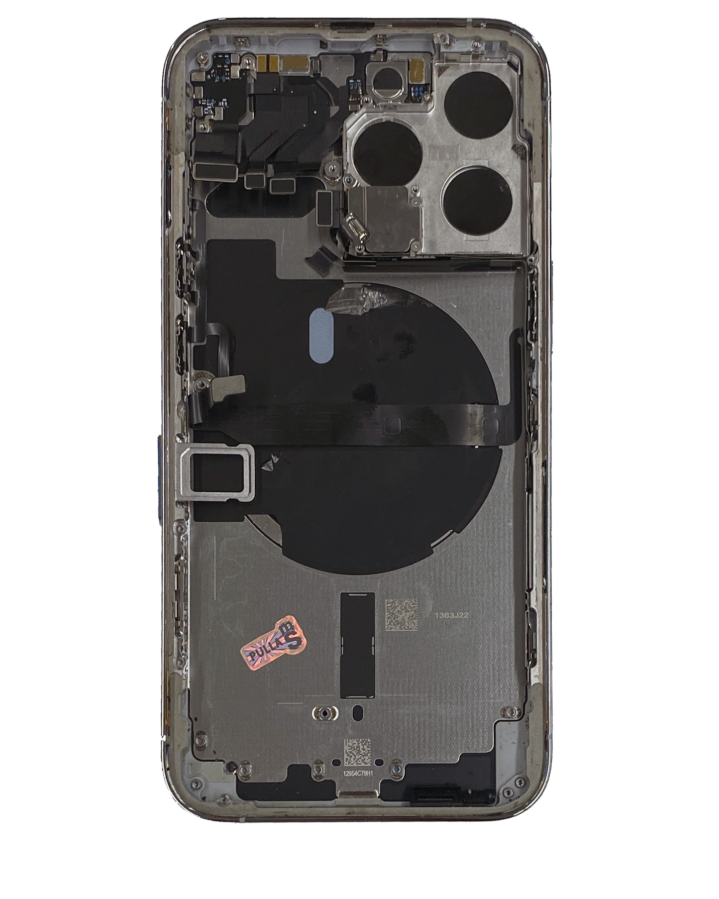 Back Housing W/ Small Parts For iPhone 13 Pro (US Version) (Used OEM Pull: Grade A) (Silver)
