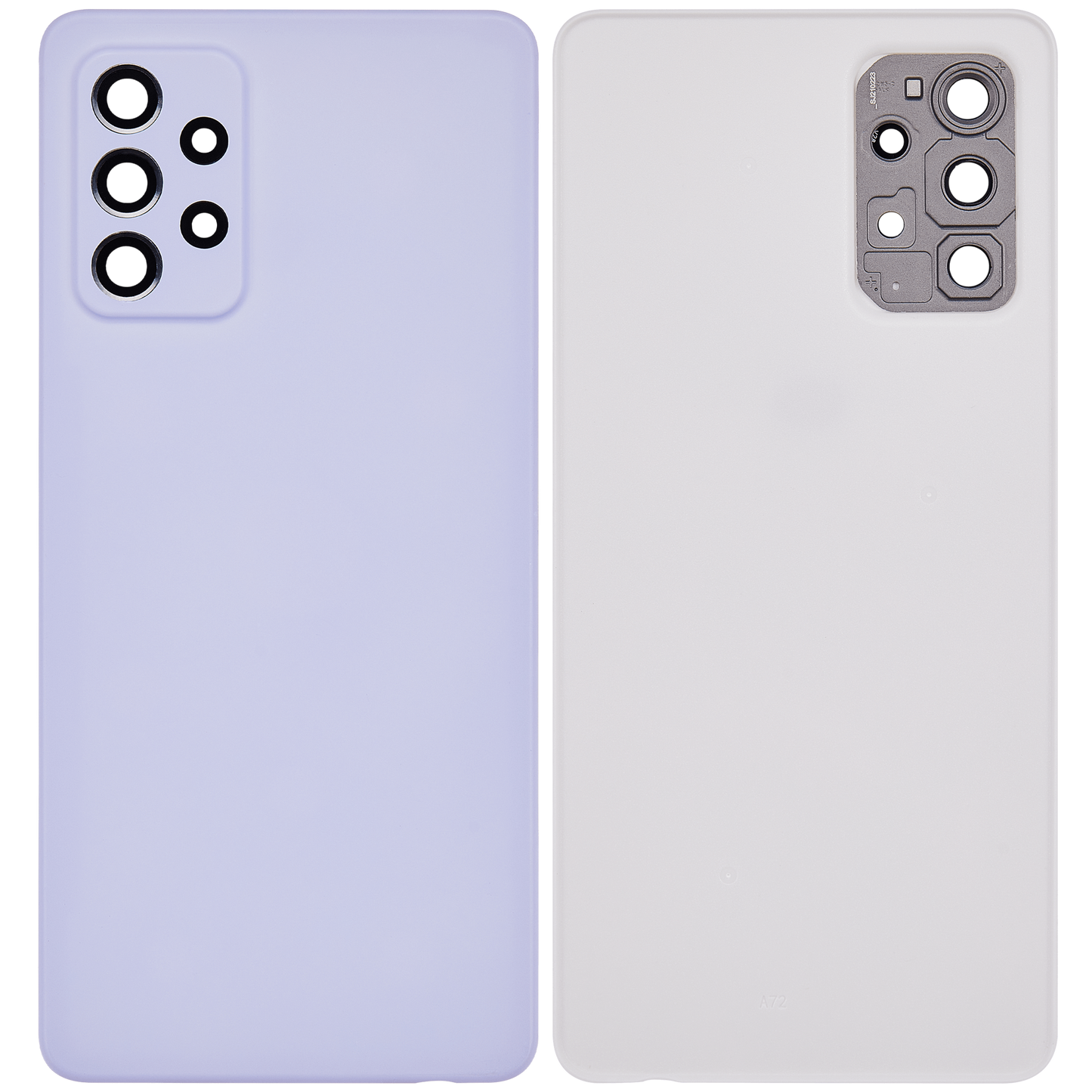 Back cover Glass For Samsung Galaxy A72 (A725 / 2021) (Aftermarket Plus) (Awesome Violet)