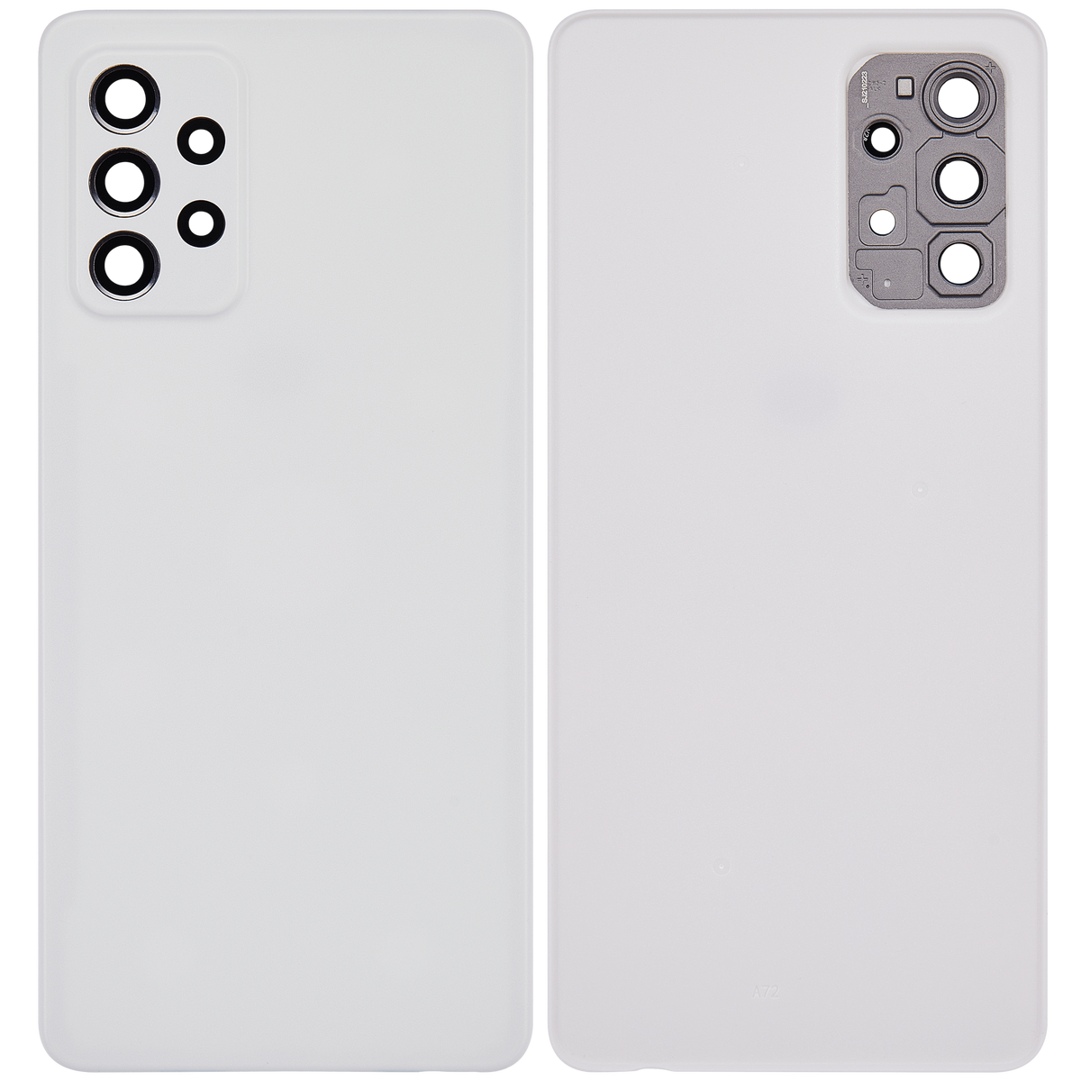 Back Cover Glass For Samsung Galaxy A72 (A725 / 2021) (Aftermarket Plus) (Awesome White) - product image 7