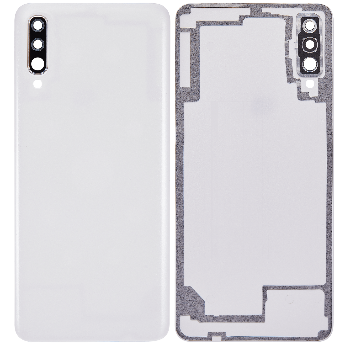 Back cover Glass For Samsung Galaxy A70 (A705 / 2019) (Aftermarket Plus) (White)