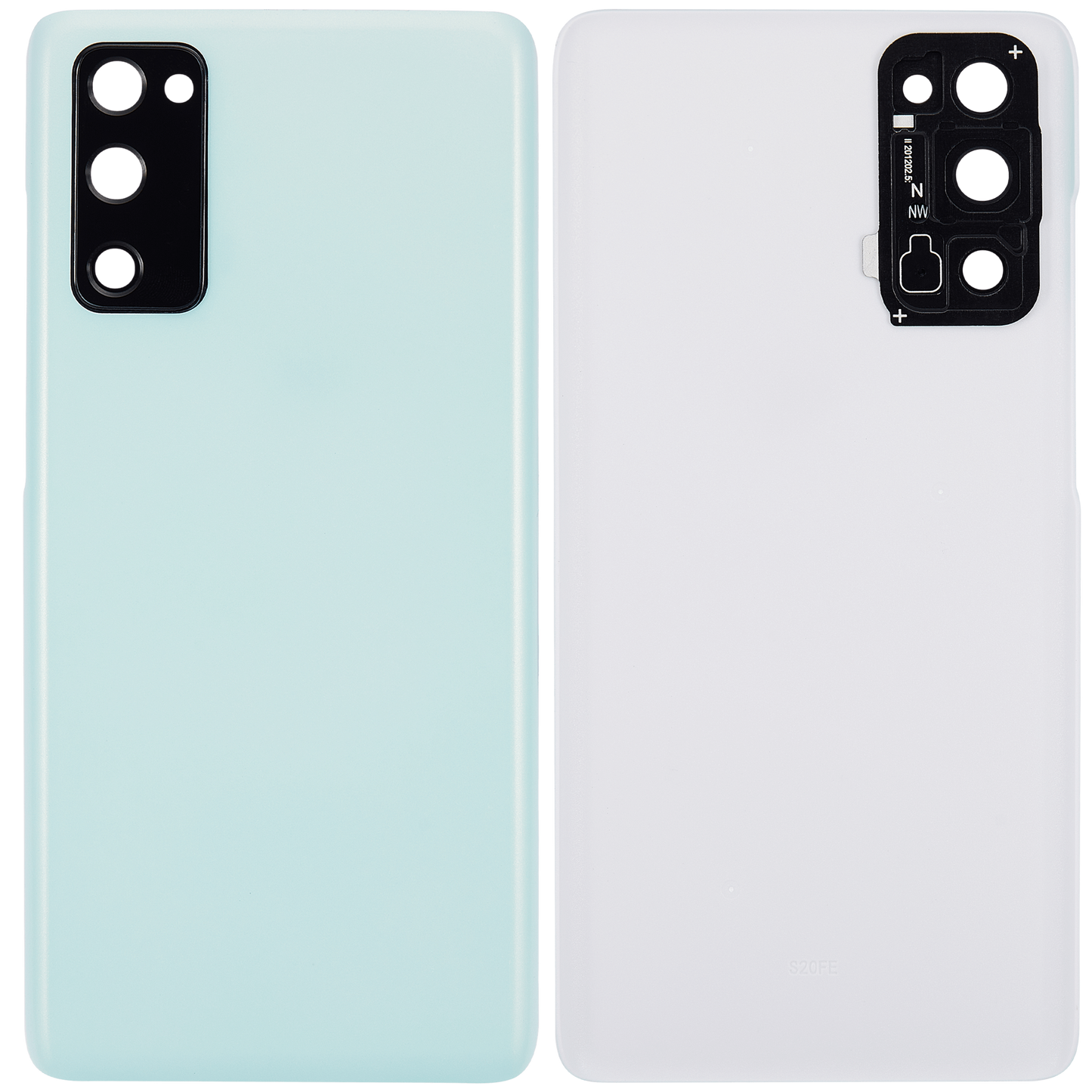 Back cover Glass With Camera Lens For Samsung Galaxy S20 FE 5G (Aftermarket Plus) (Cloud Mint)