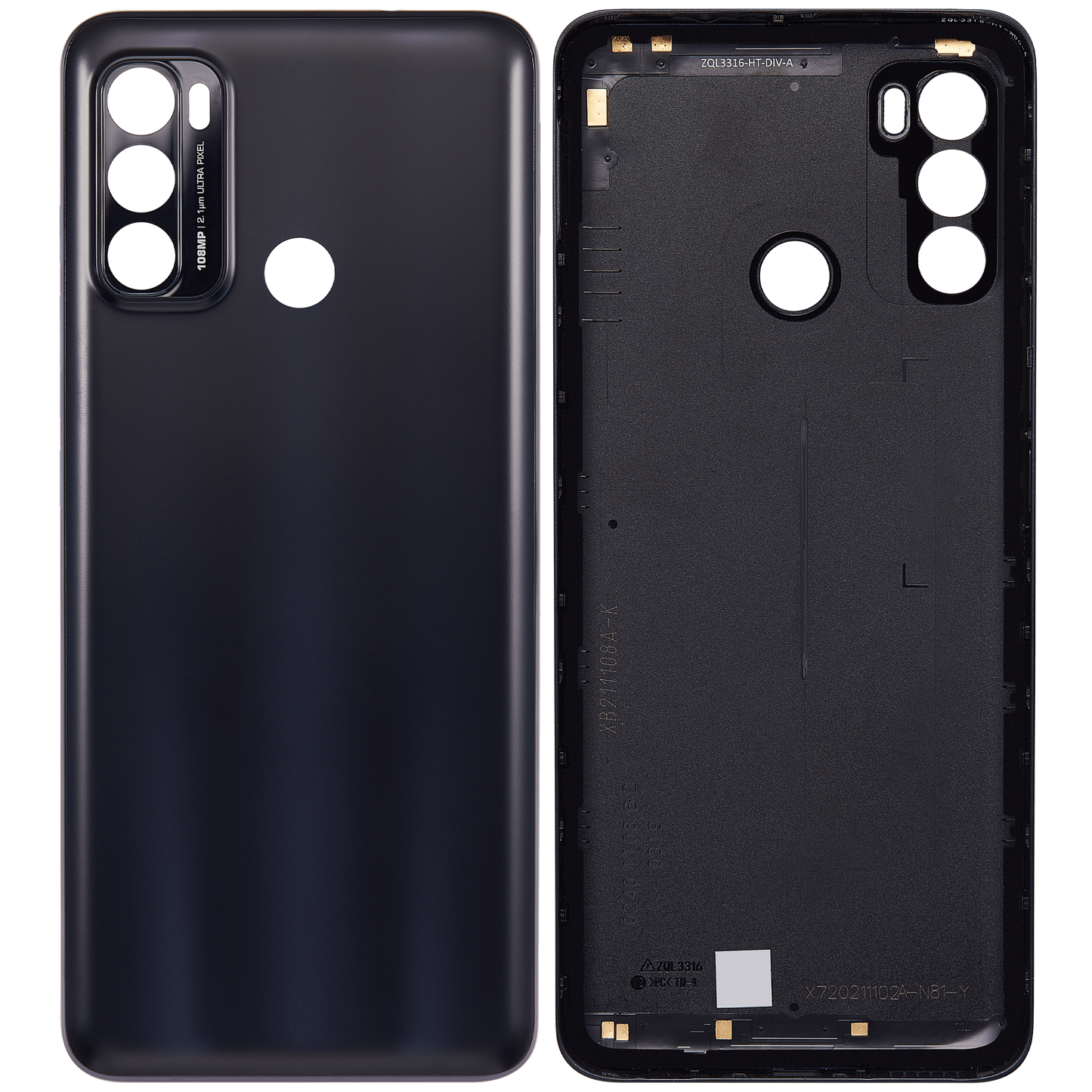 Back cover Glass For Motorola Moto G60 (XT2135 / 2021) (Black) replacement part for compatible Motorola phone, SKU 107082077842, product image 6