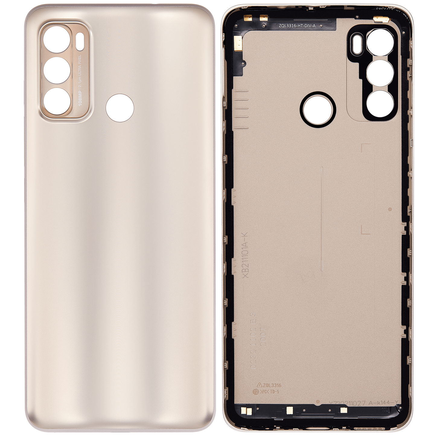 Back cover Glass For Motorola Moto G40 Fusion (XT2147-1 / 2021) (Frosted Champagne) replacement part for compatible Motorola phone, SKU 107082023554, product image 6