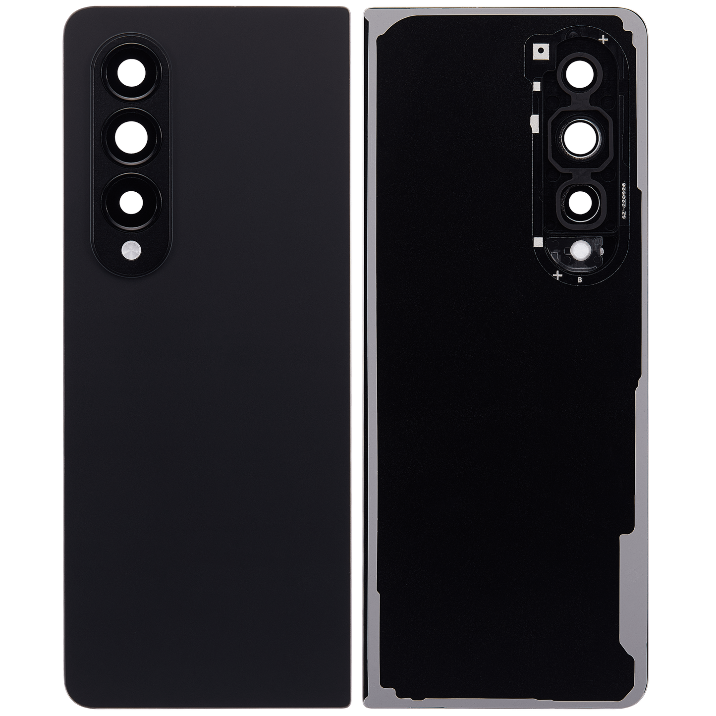 OEM quality Back Cover Glass With Camera Lens For Samsung Galaxy Z Fold 4 (F936) (Phantom Black) component