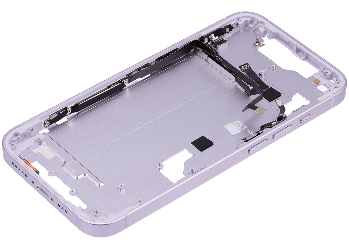 Mid-Frame Housing W/ Small Parts For iPhone 14 (US Version) (Aftermarket Plus) (Purple)