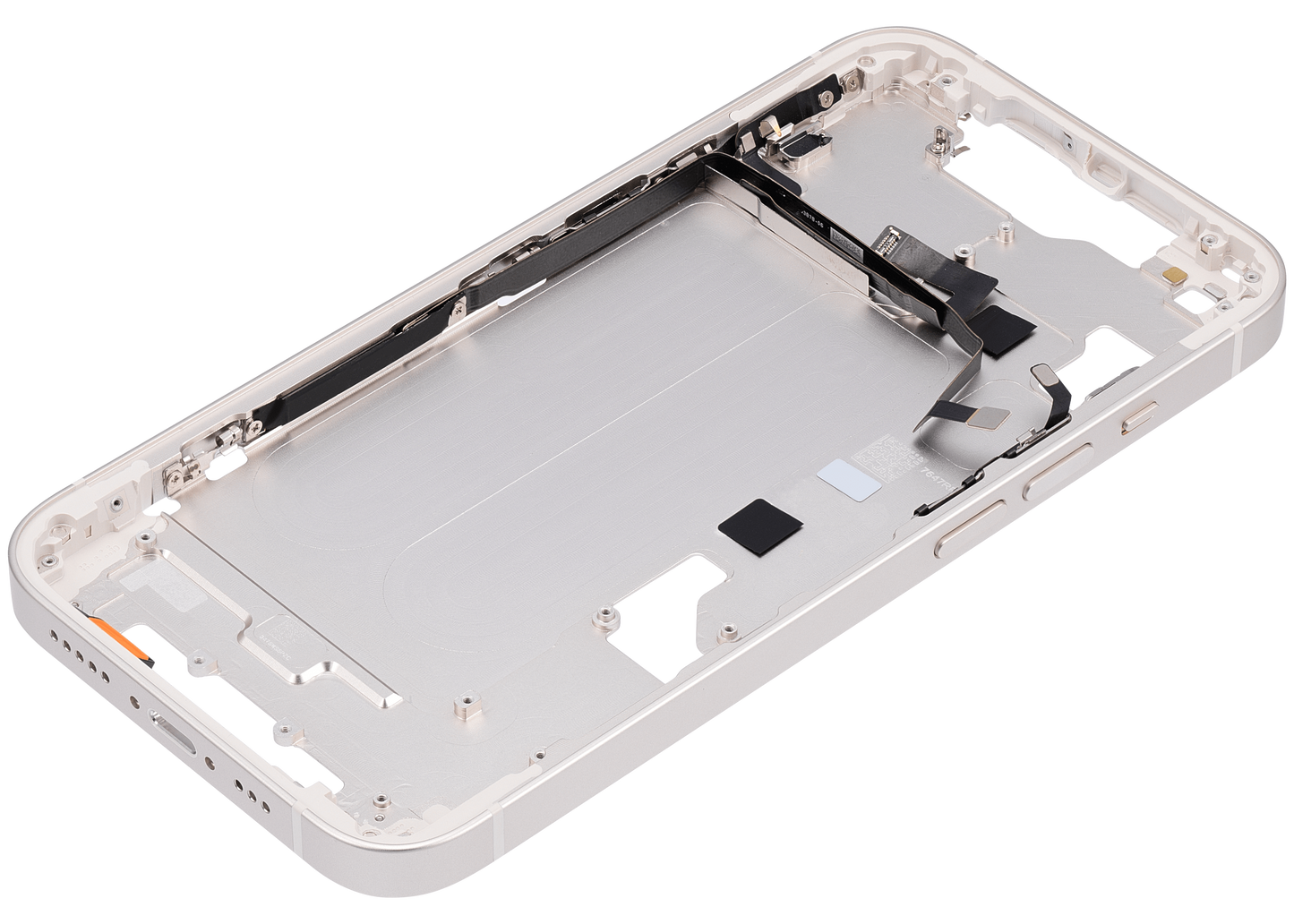 Mid-Frame Housing W/ Small Parts For iPhone 14 (US Version) (Aftermarket Plus) (Starlight)
