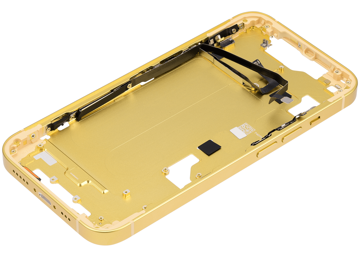 Mid-Frame Housing W/ Small Parts For iPhone 14 (US Version) (Aftermarket Plus) (Yellow)